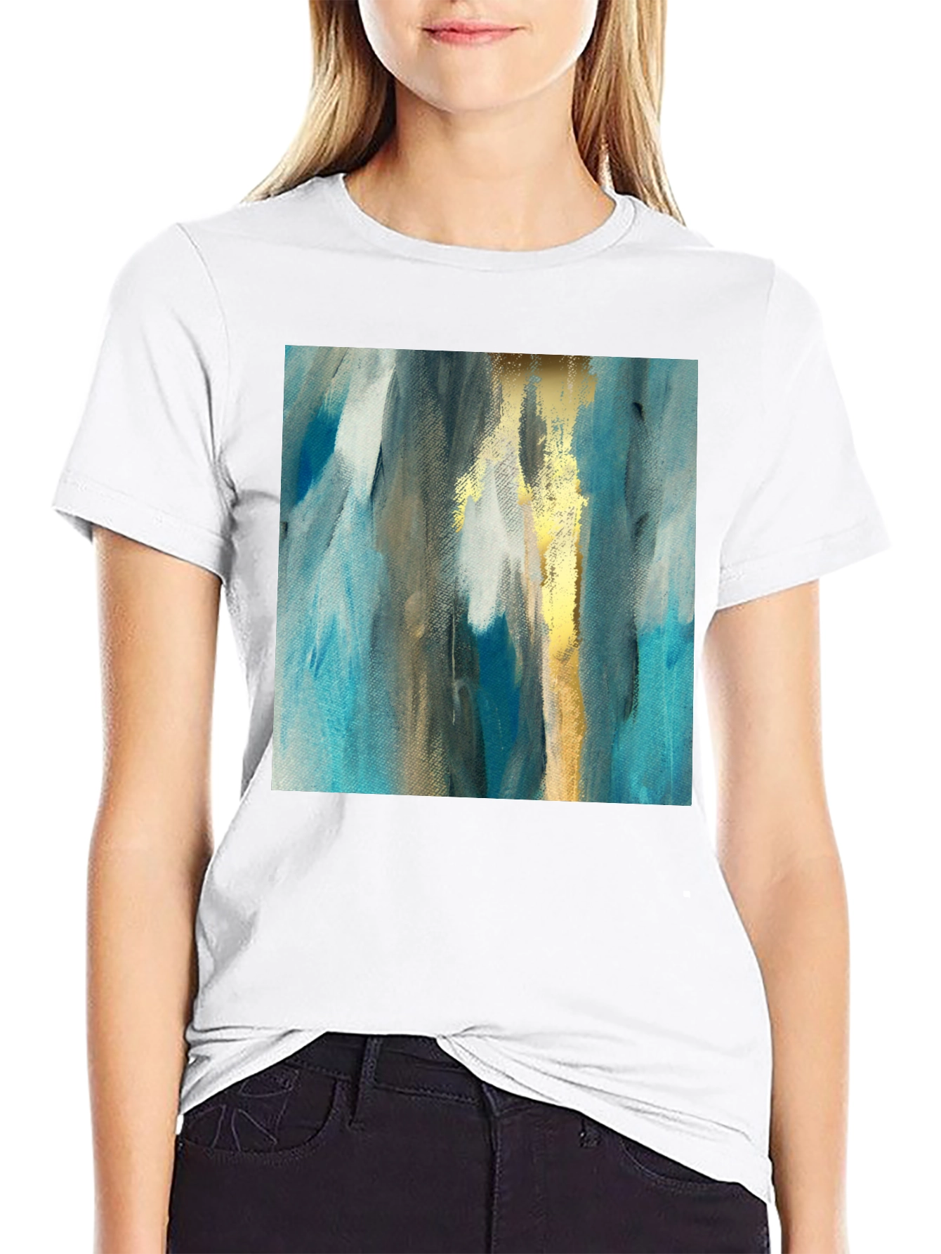 Abstract Art Tee - Modern Graphic Print T-Shirt