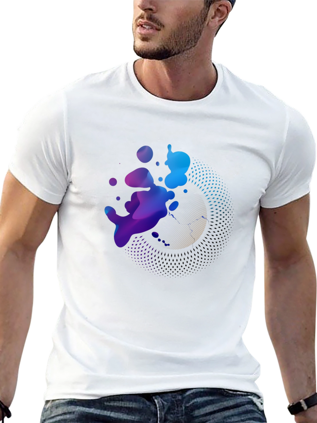Abstract Art Graphic T-Shirt - Modern Print