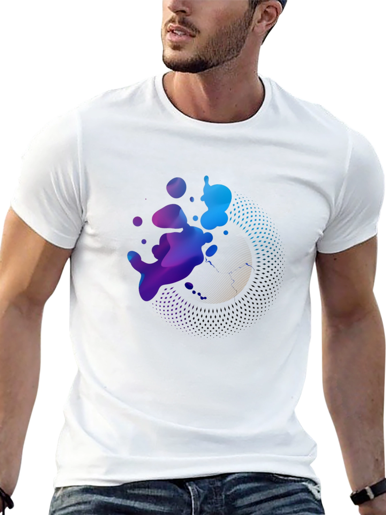 Abstract Art Graphic T-Shirt - Modern Print