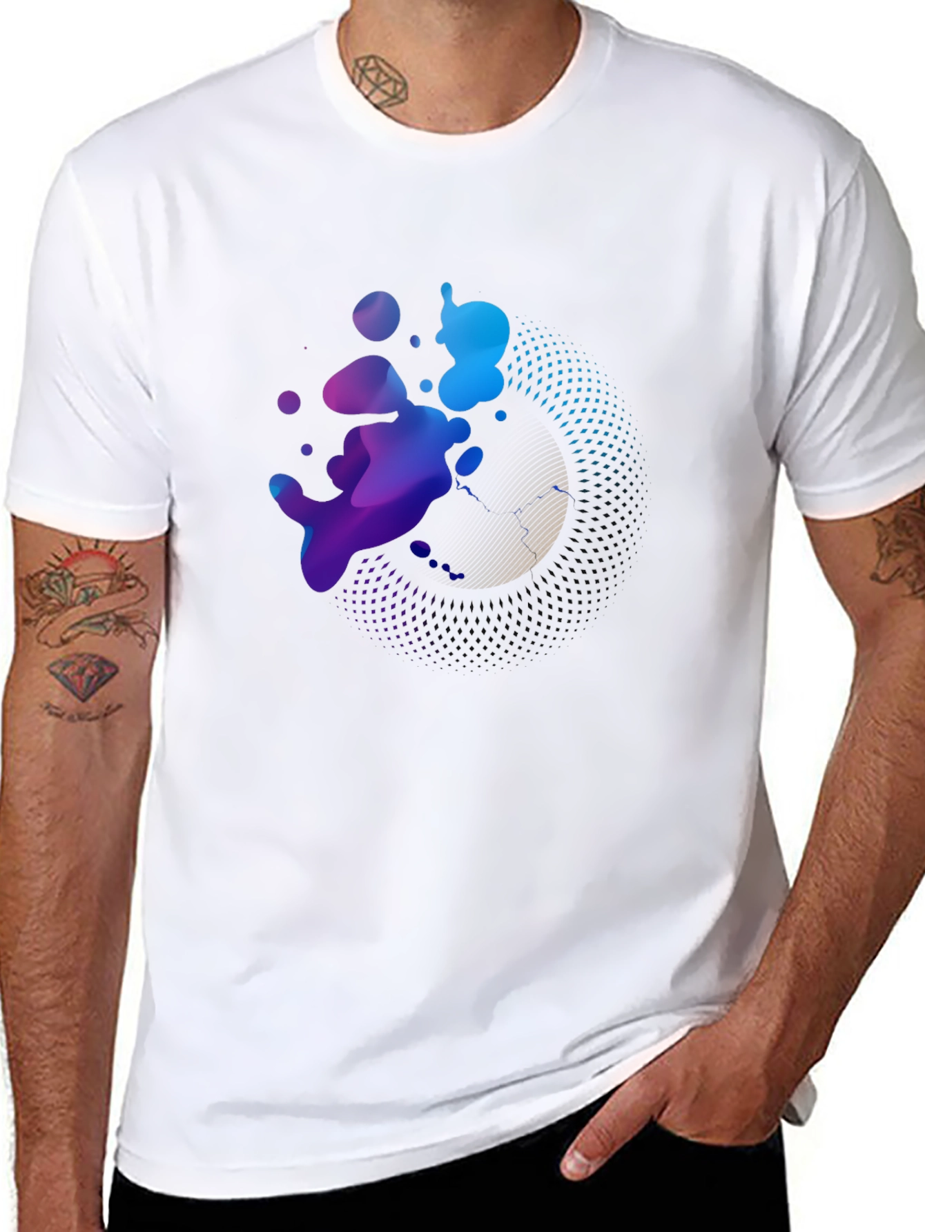 Abstract Art Graphic T-Shirt - Modern Print
