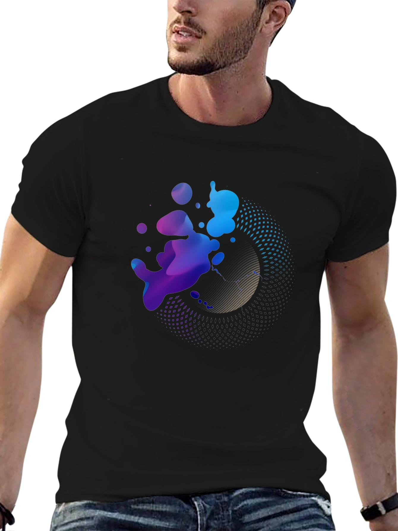 Abstract Art Graphic T-Shirt - Modern Print