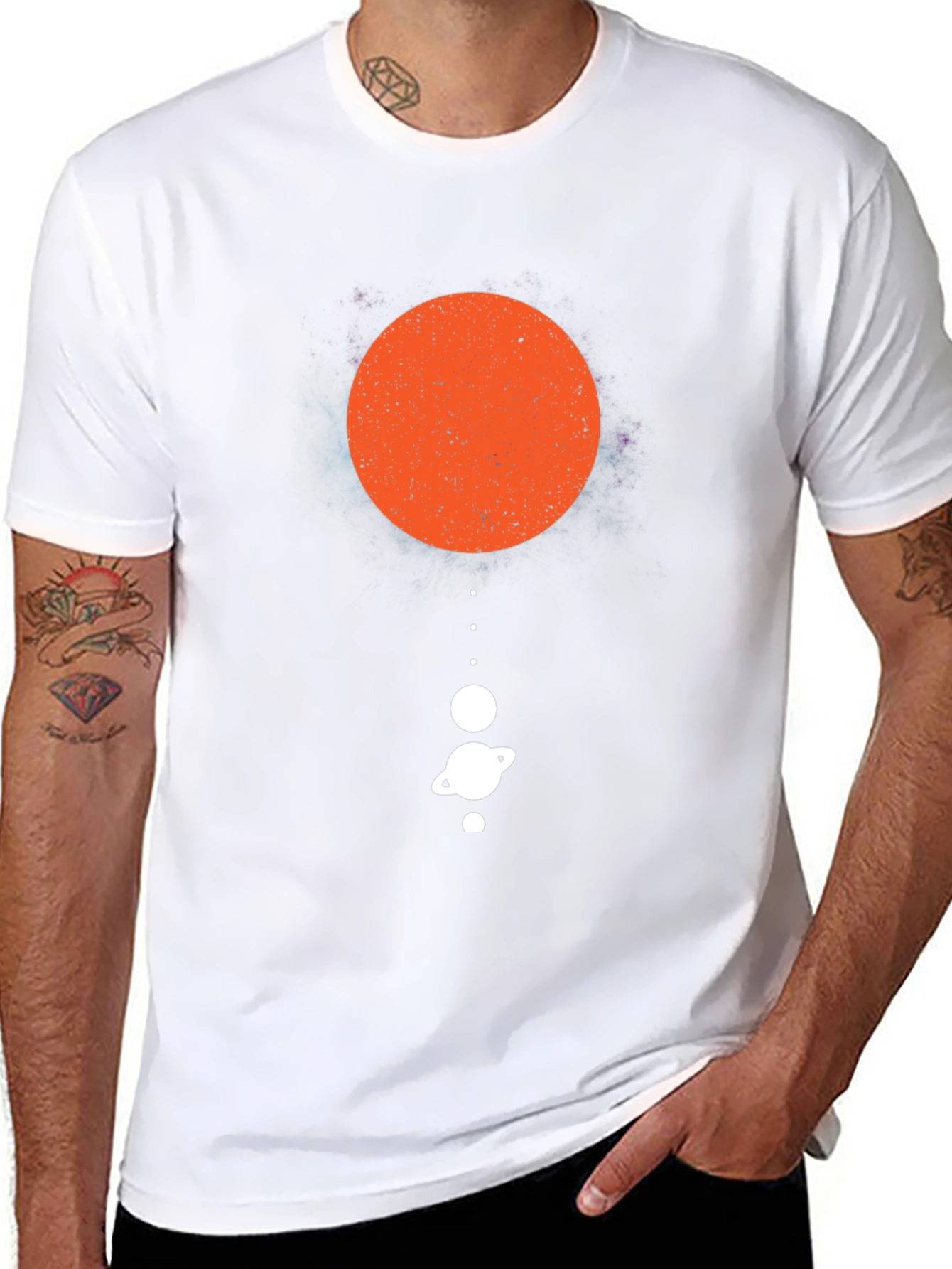 Planetary System Graphic Tee - Black Cotton