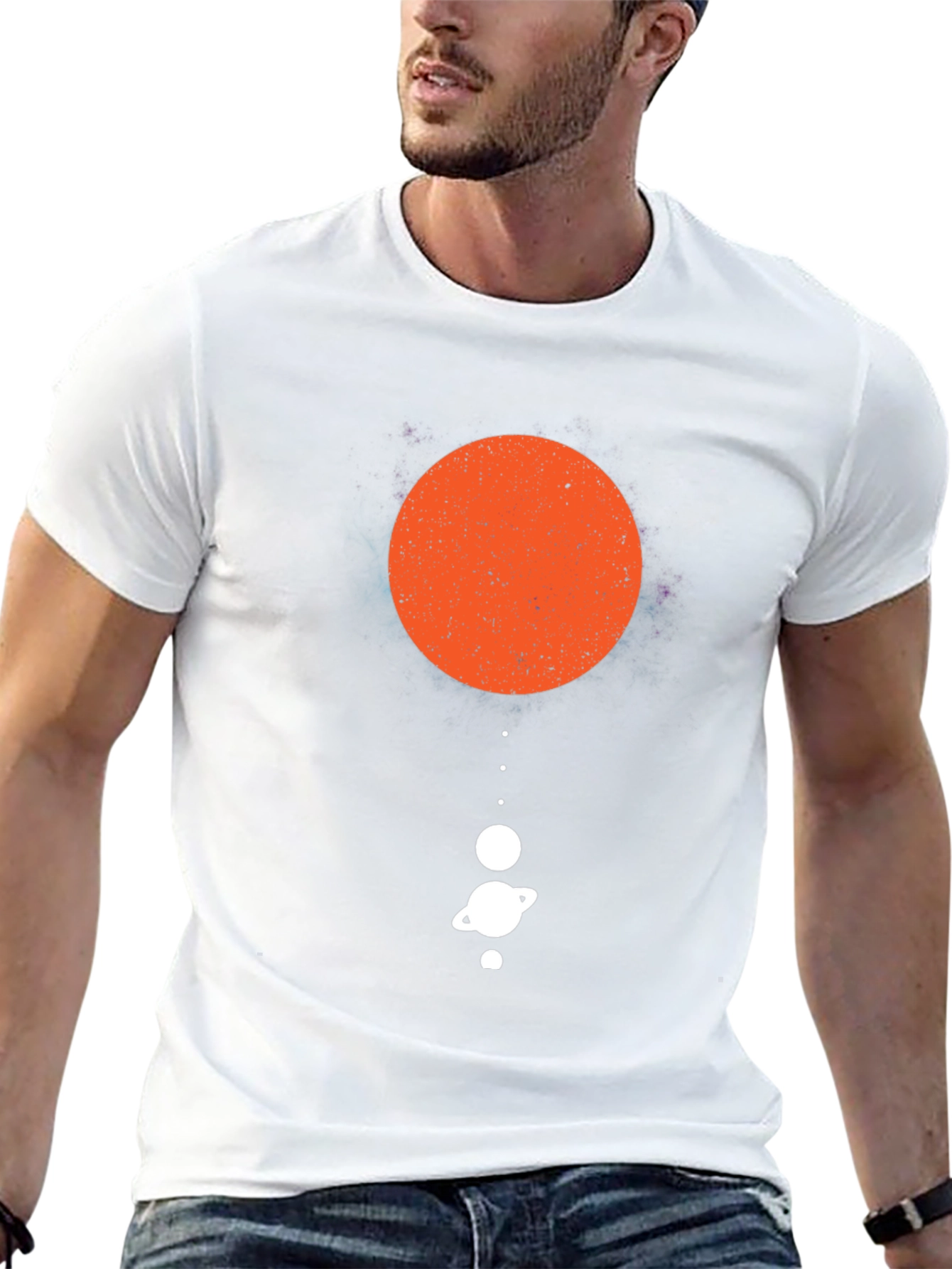 Planetary System Graphic Tee - Black Cotton
