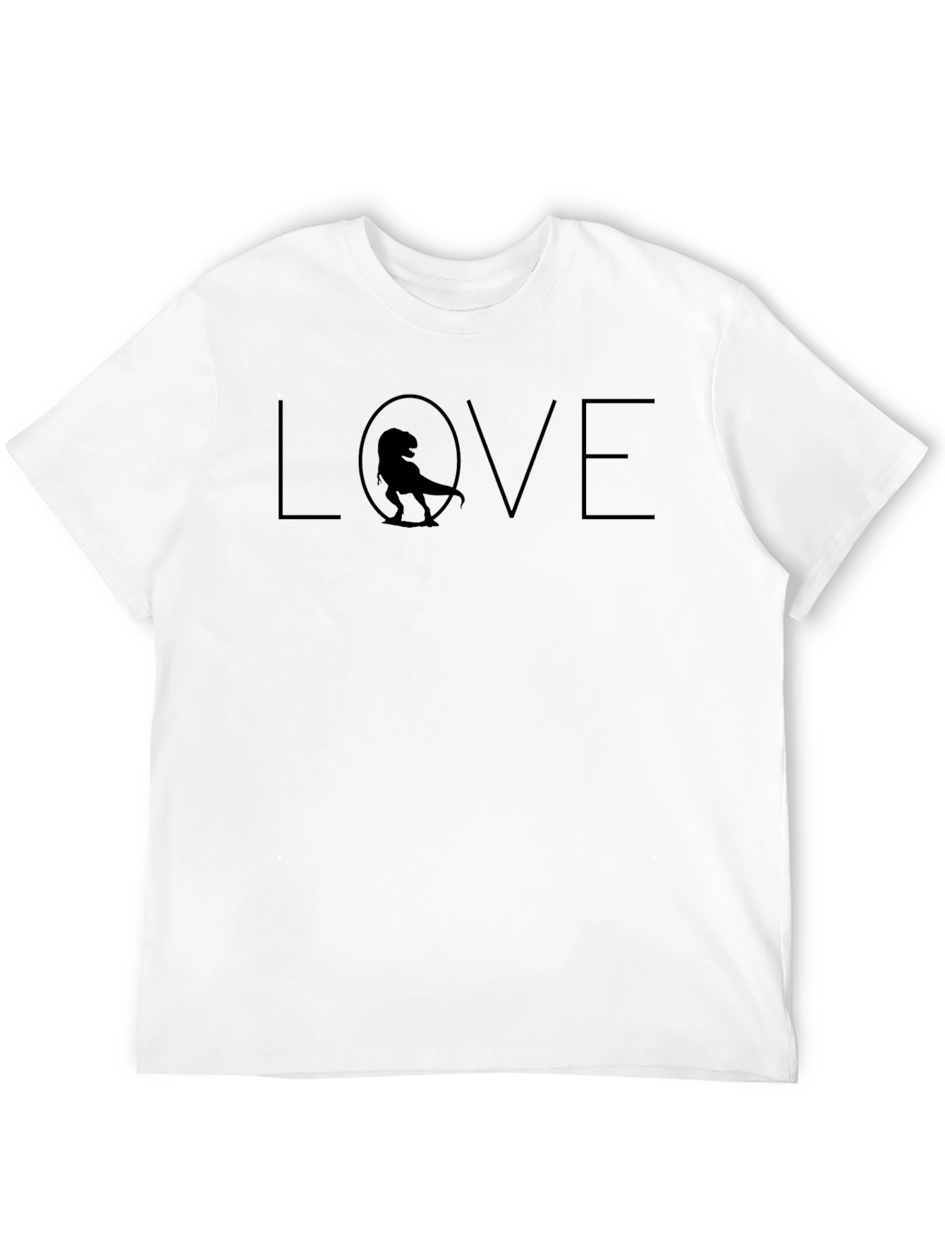 Dino Love T-Shirt - Black Graphic Tee