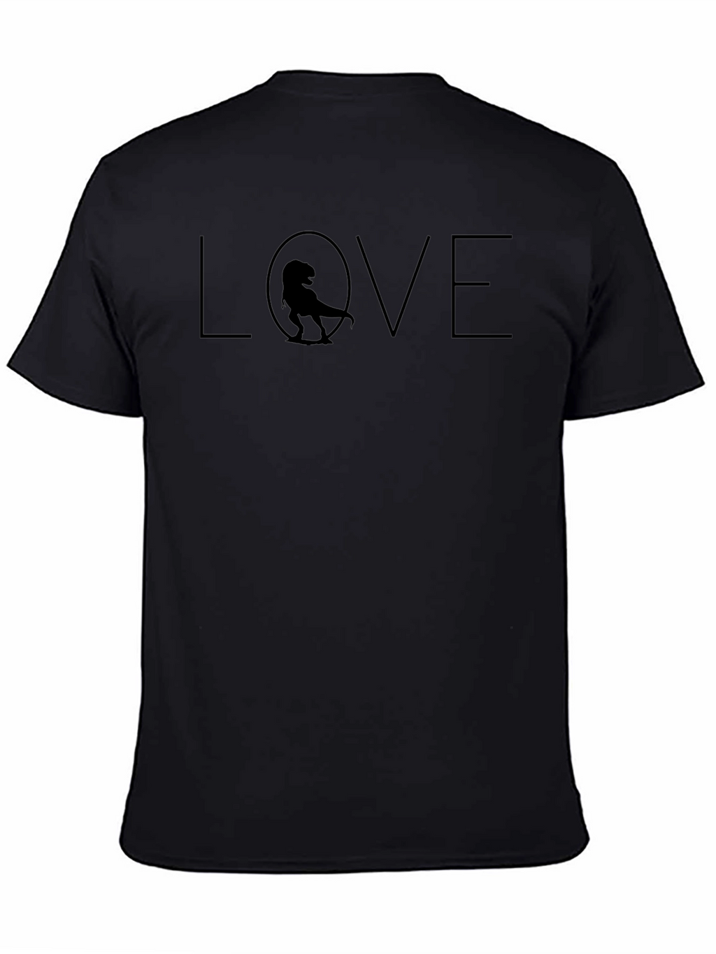Dino Love T-Shirt - Black Graphic Tee