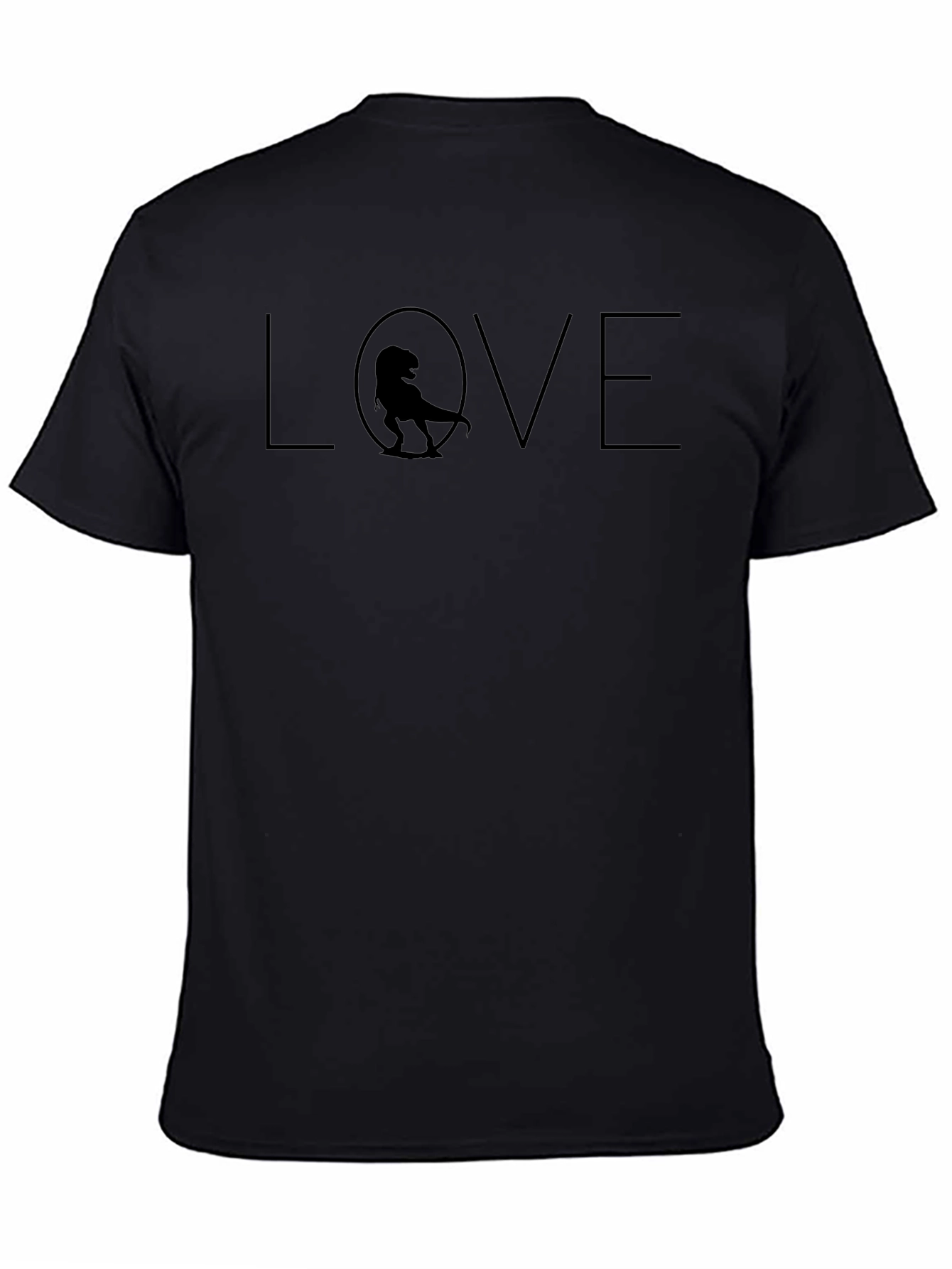 Dino Love T-Shirt - Black Graphic Tee