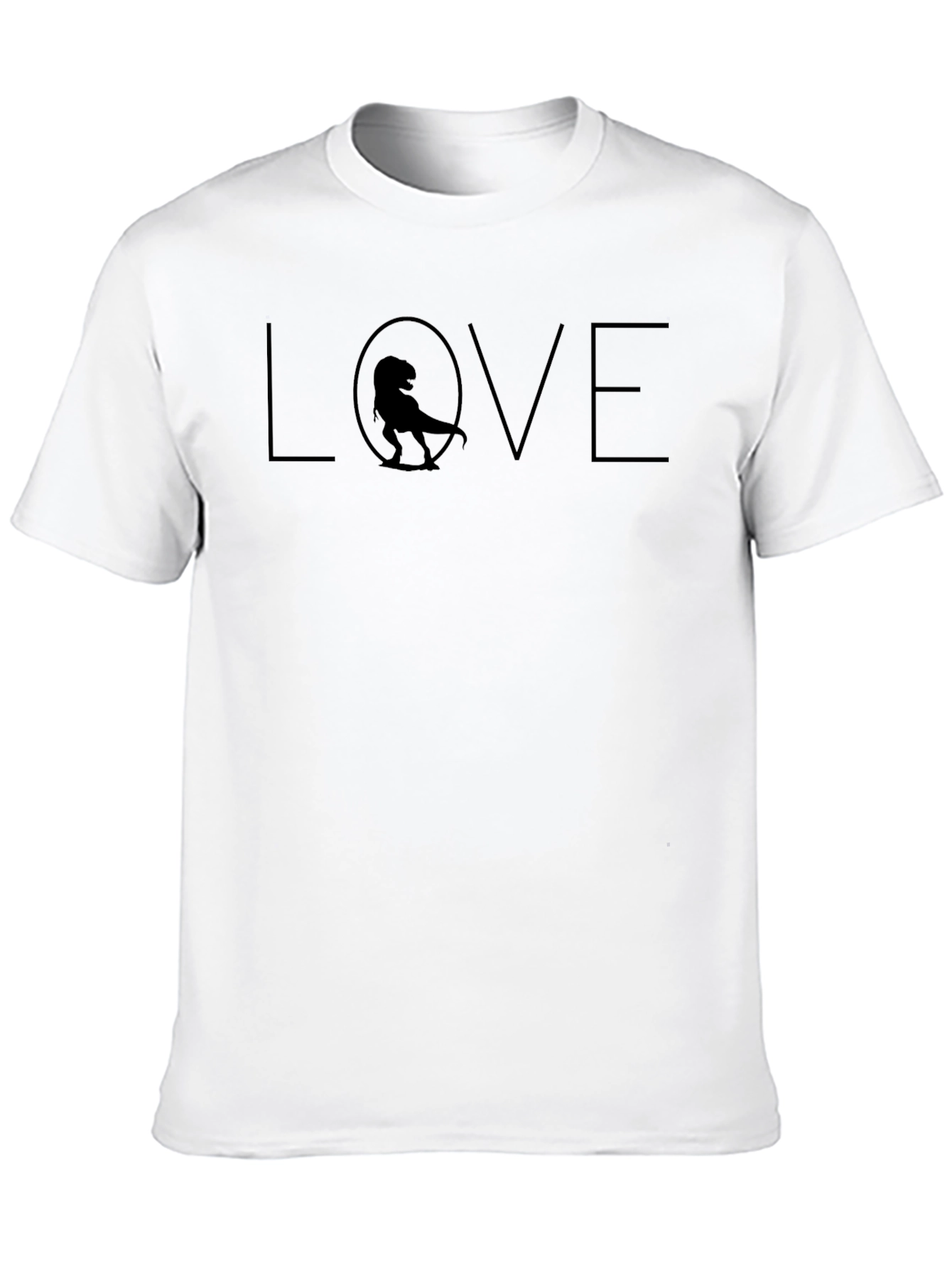 Dino Love T-Shirt - Black Graphic Tee