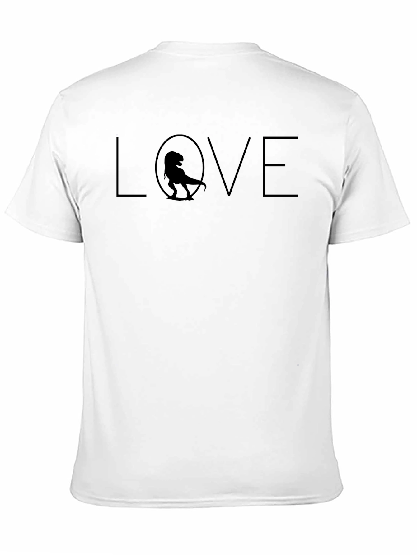 Dino Love T-Shirt - Black Graphic Tee