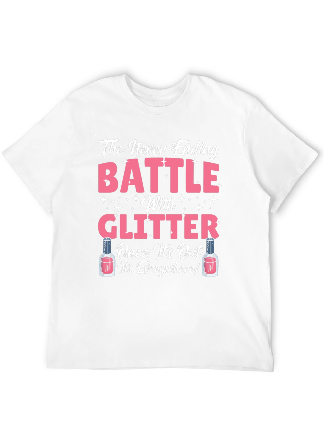 Glitter Battle T-Shirt Novelty Graphic Tee