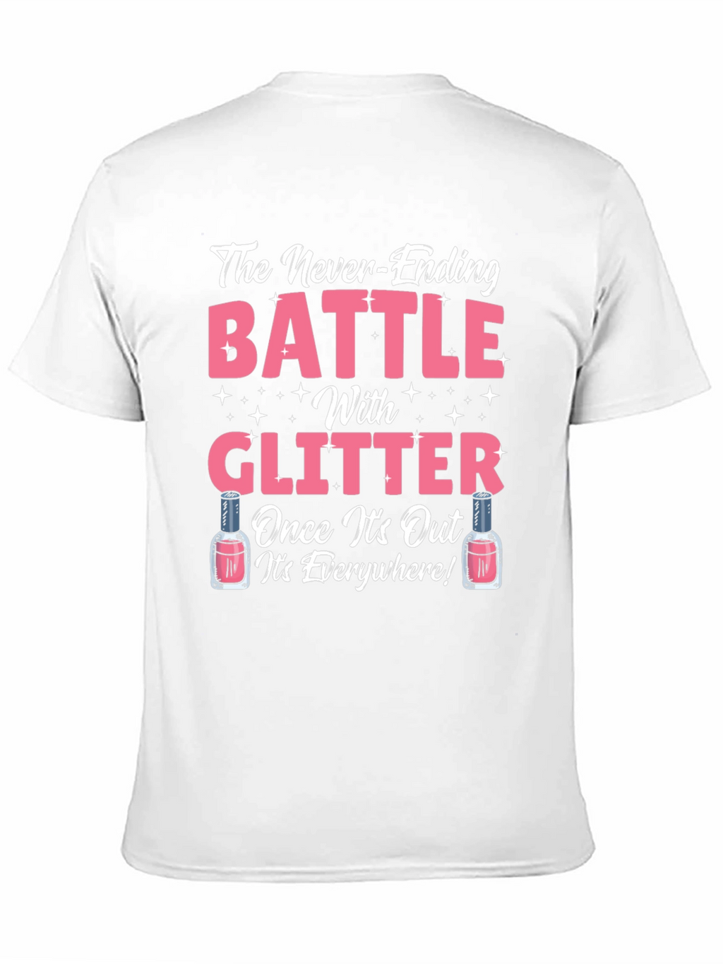 Glitter Battle T-Shirt Novelty Graphic Tee