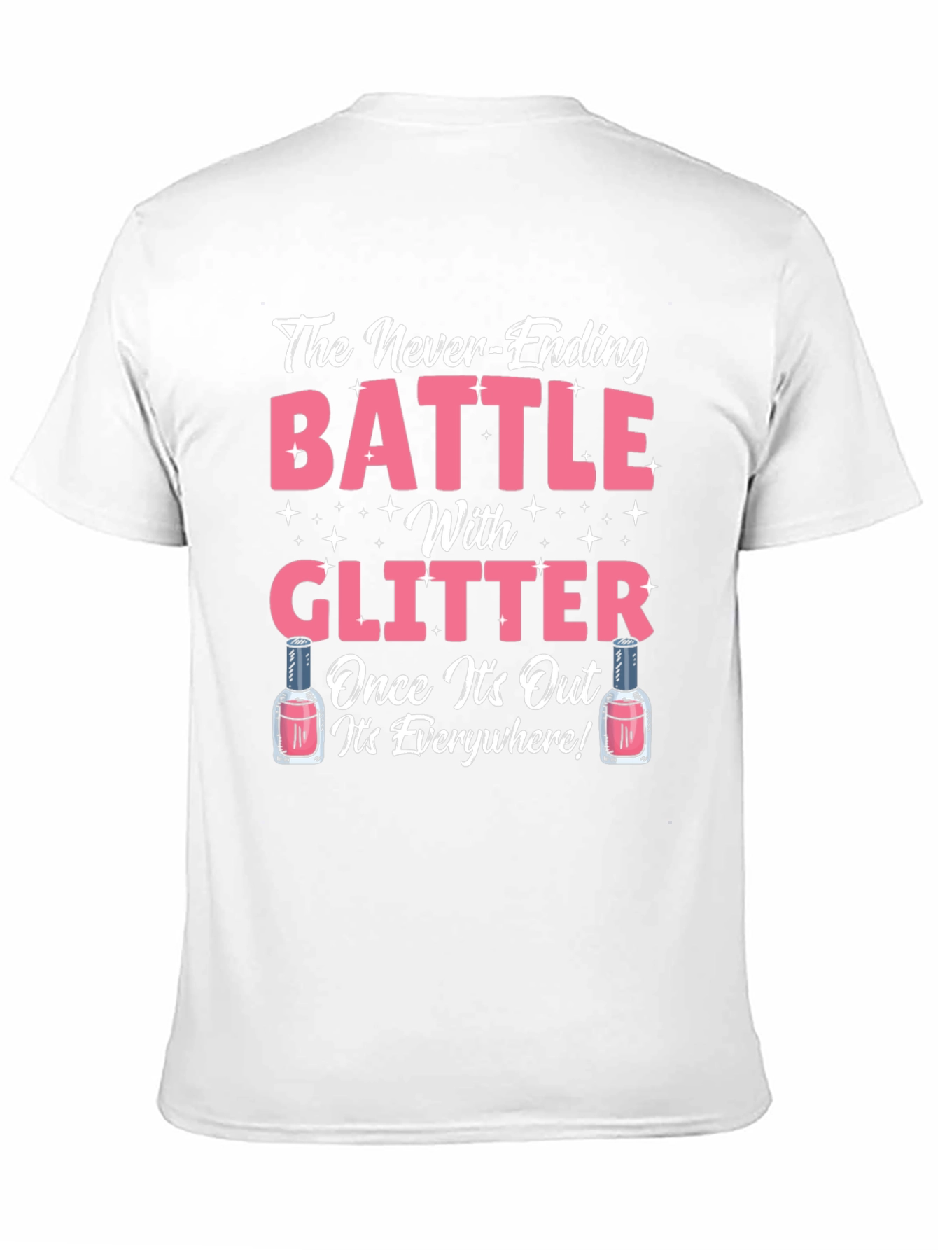 Glitter Battle T-Shirt Novelty Graphic Tee