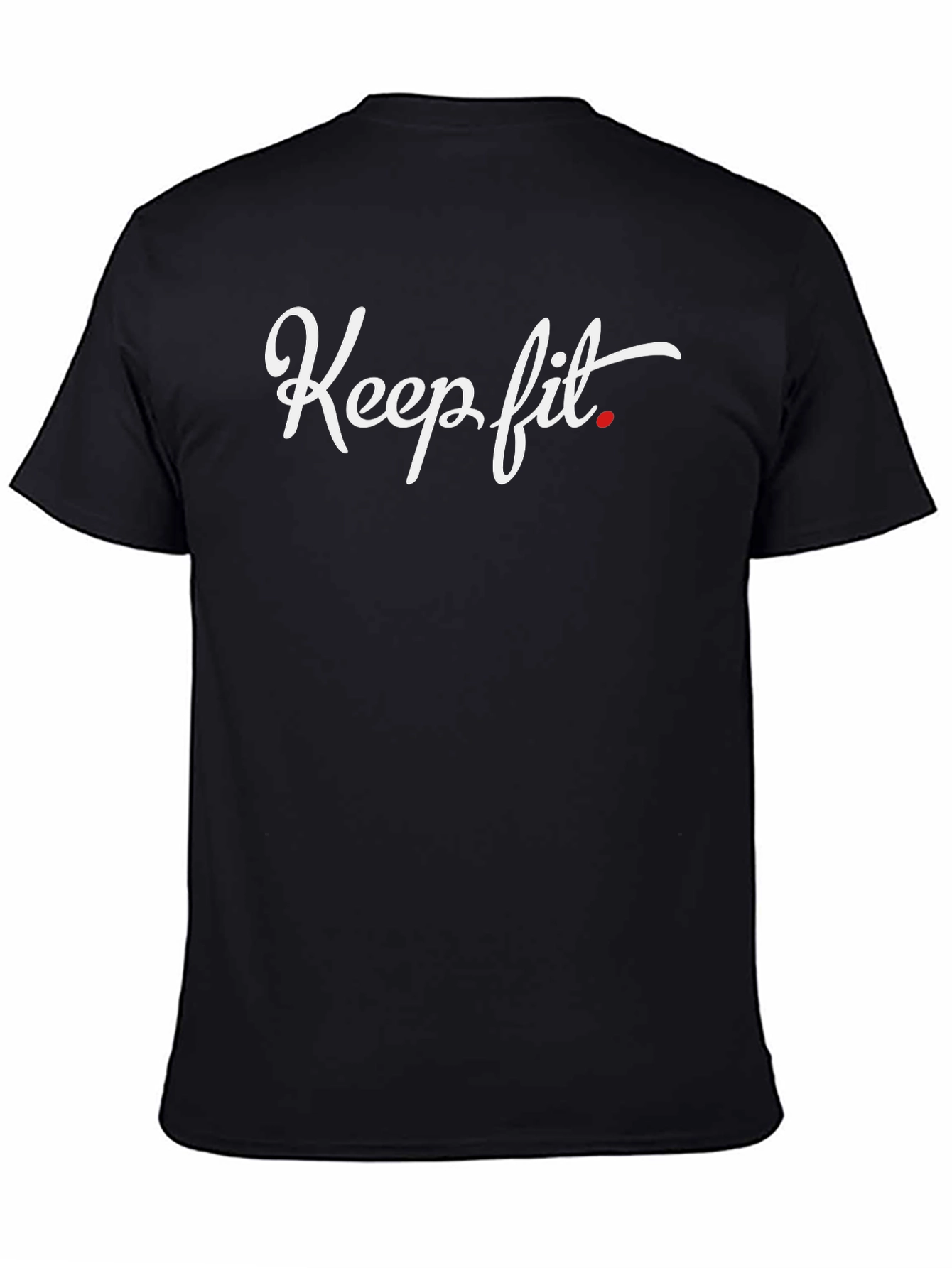 Keep Fit Black T-Shirt - Stylish & Comfortable Mens Tee