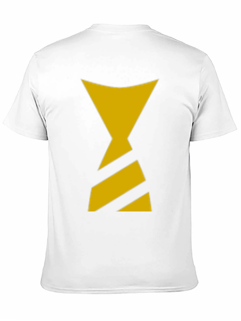 Black T-Shirt with Yellow Hourglass Design