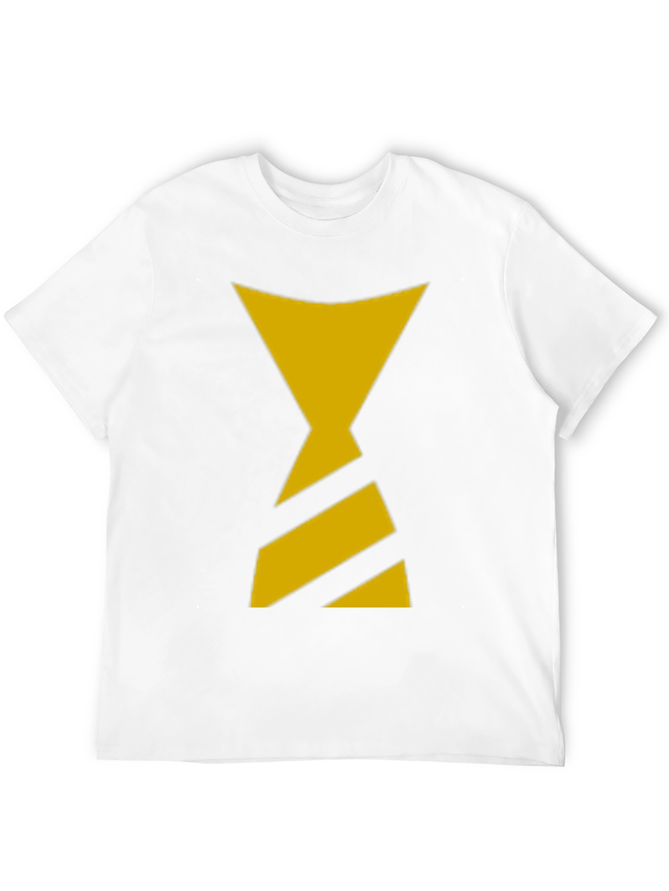 Black T-Shirt with Yellow Hourglass Design