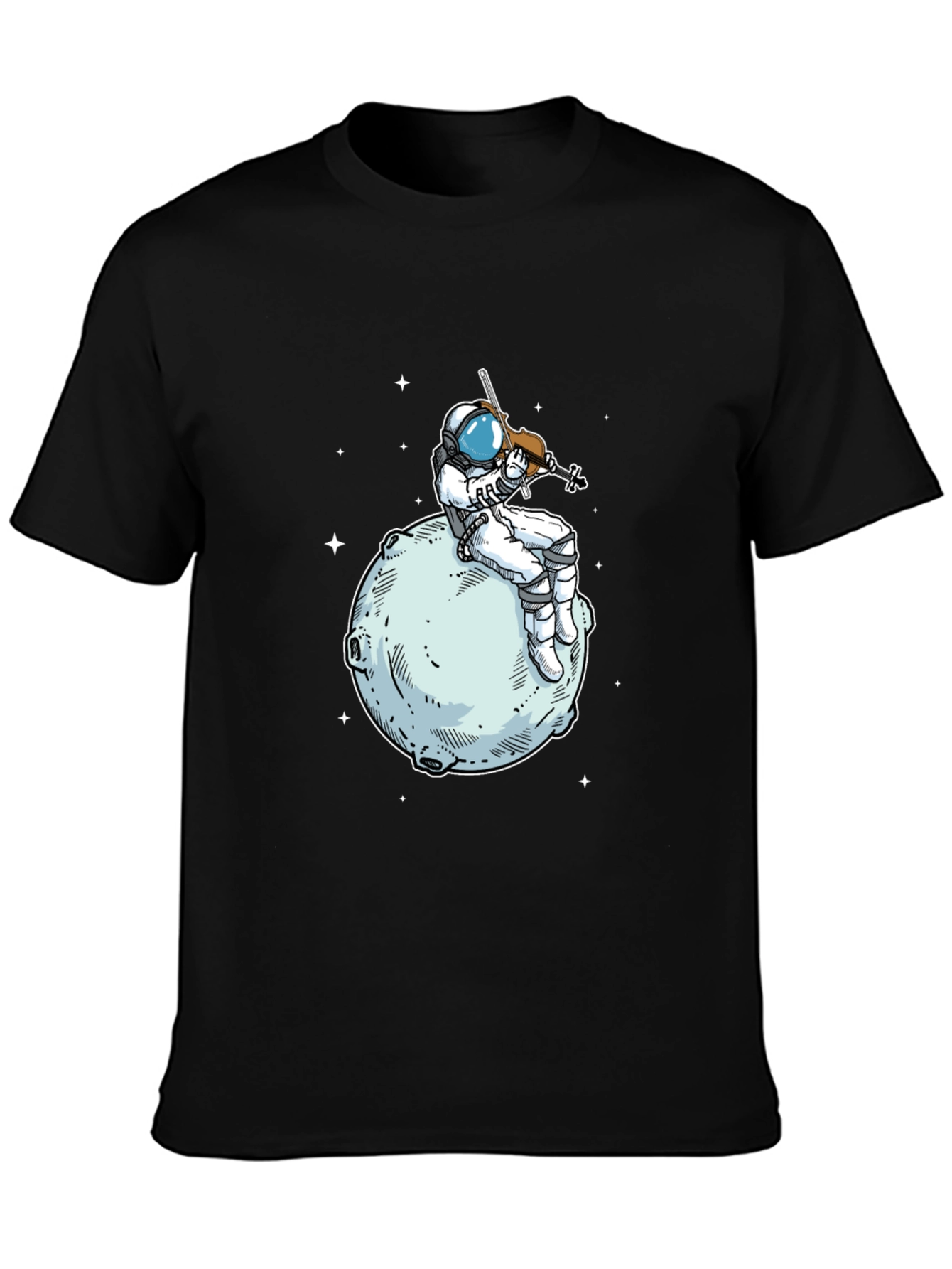 Astronaut Violinist T-Shirt - Space Musician Tee