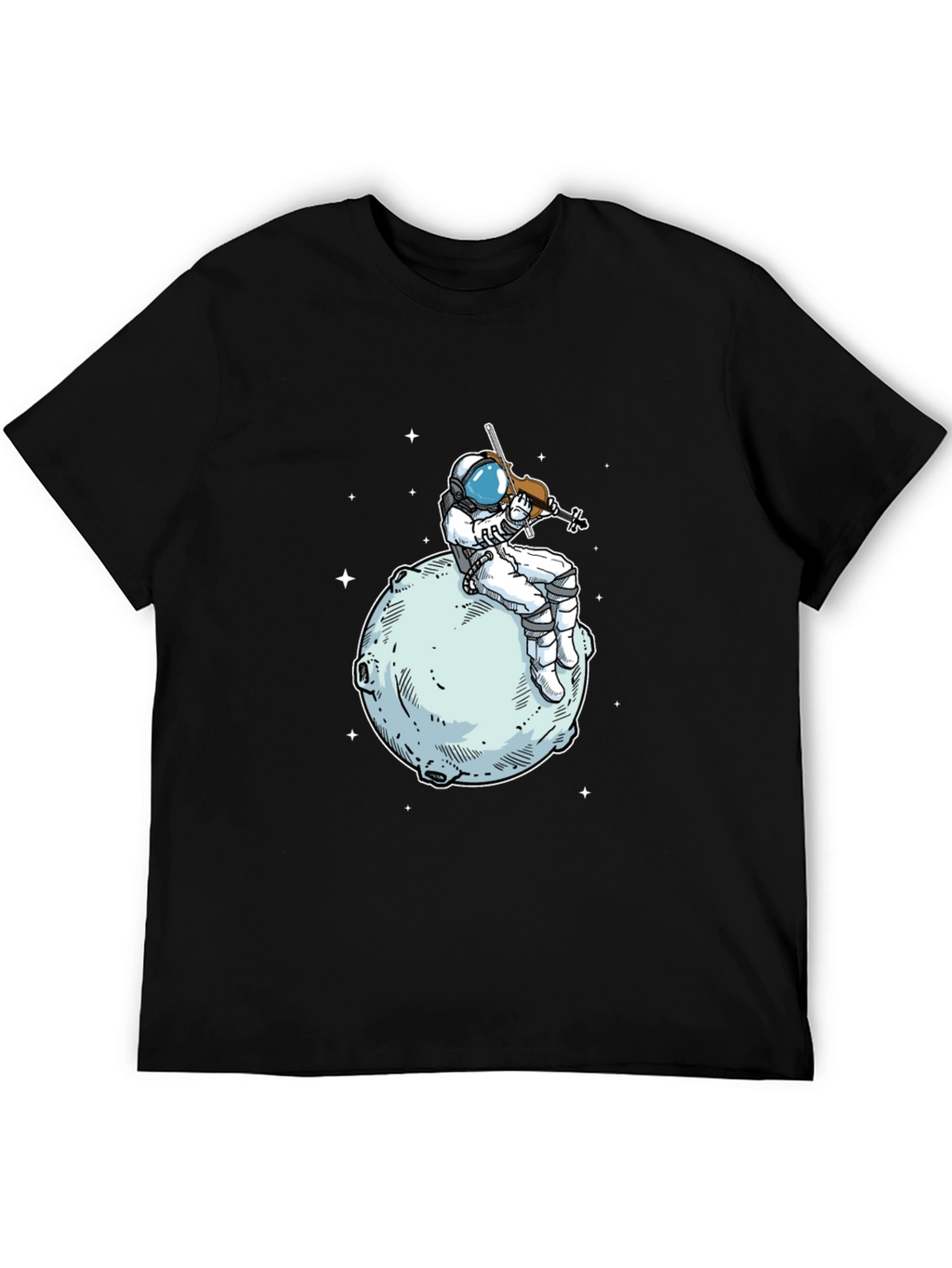 Astronaut Violinist T-Shirt - Space Musician Tee