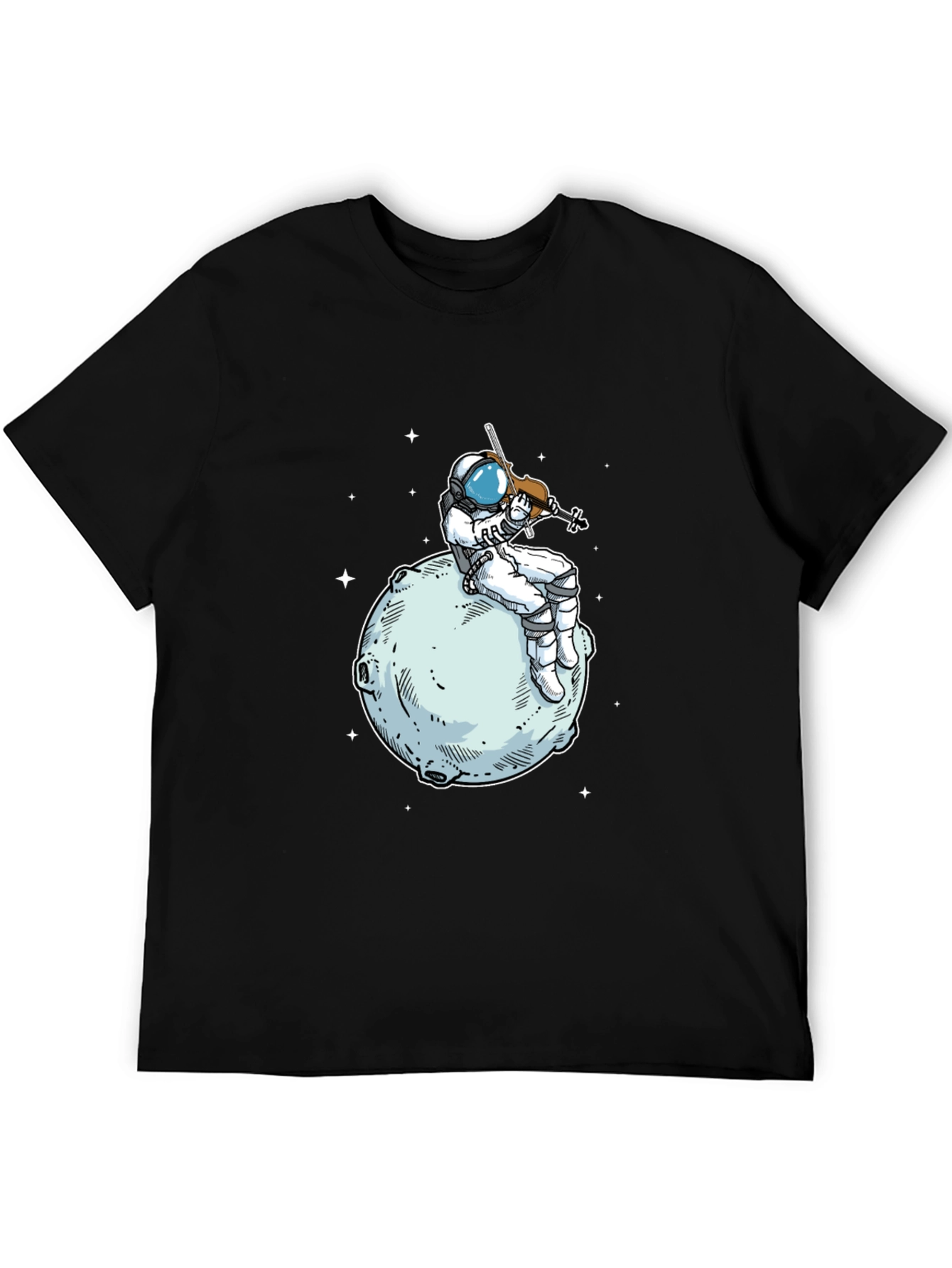 Astronaut Violinist T-Shirt - Space Musician Tee