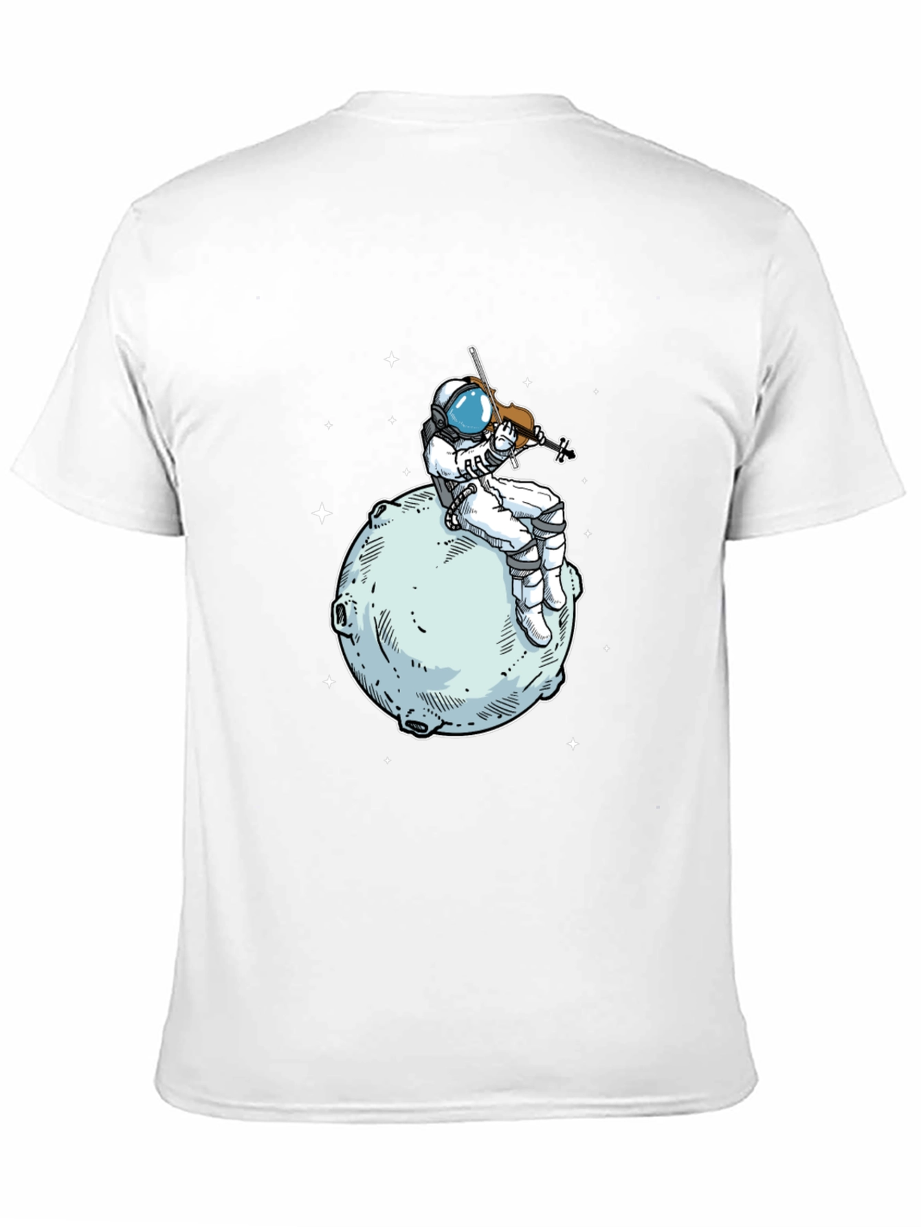 Astronaut Violinist T-Shirt - Space Musician Tee