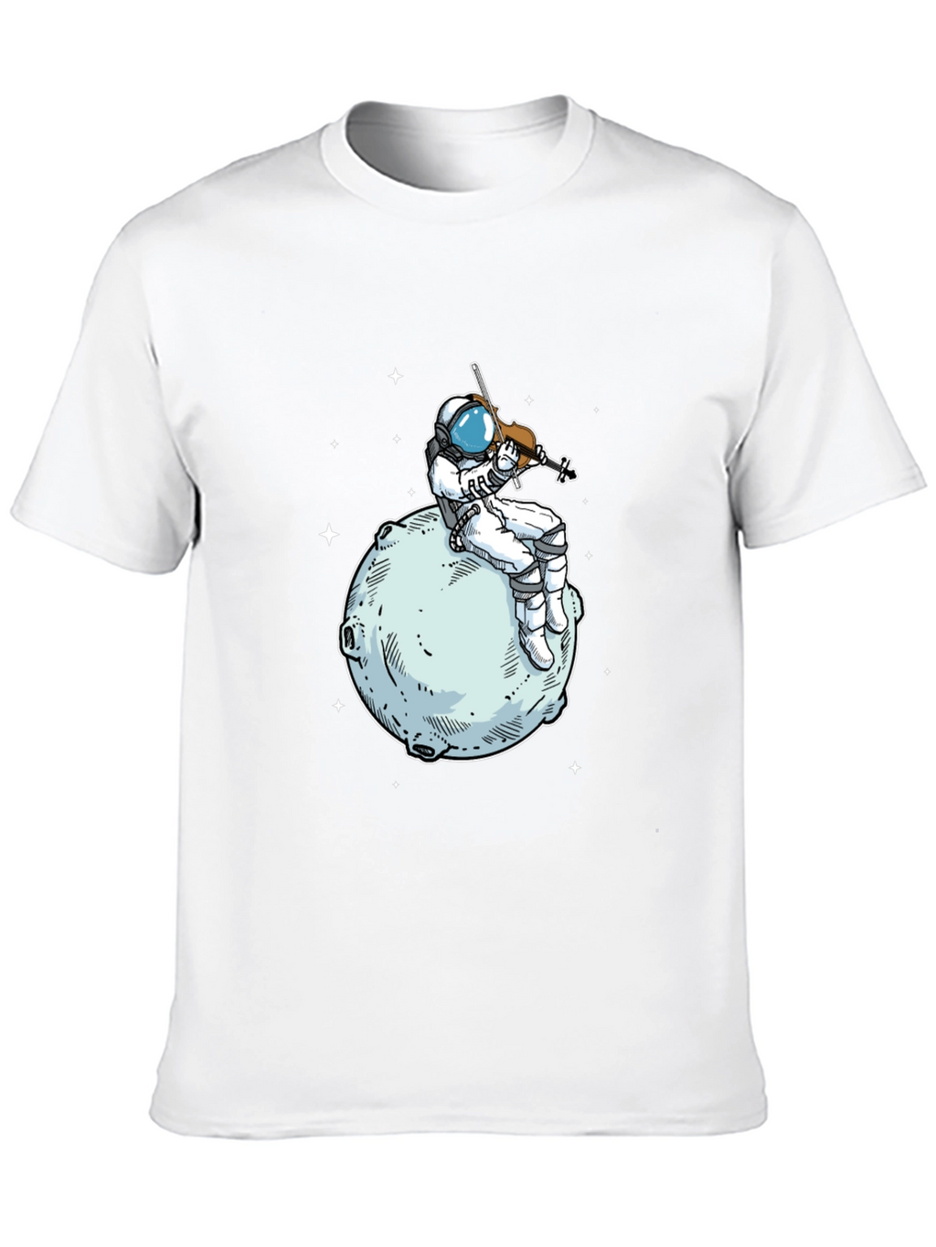 Astronaut Violinist T-Shirt - Space Musician Tee