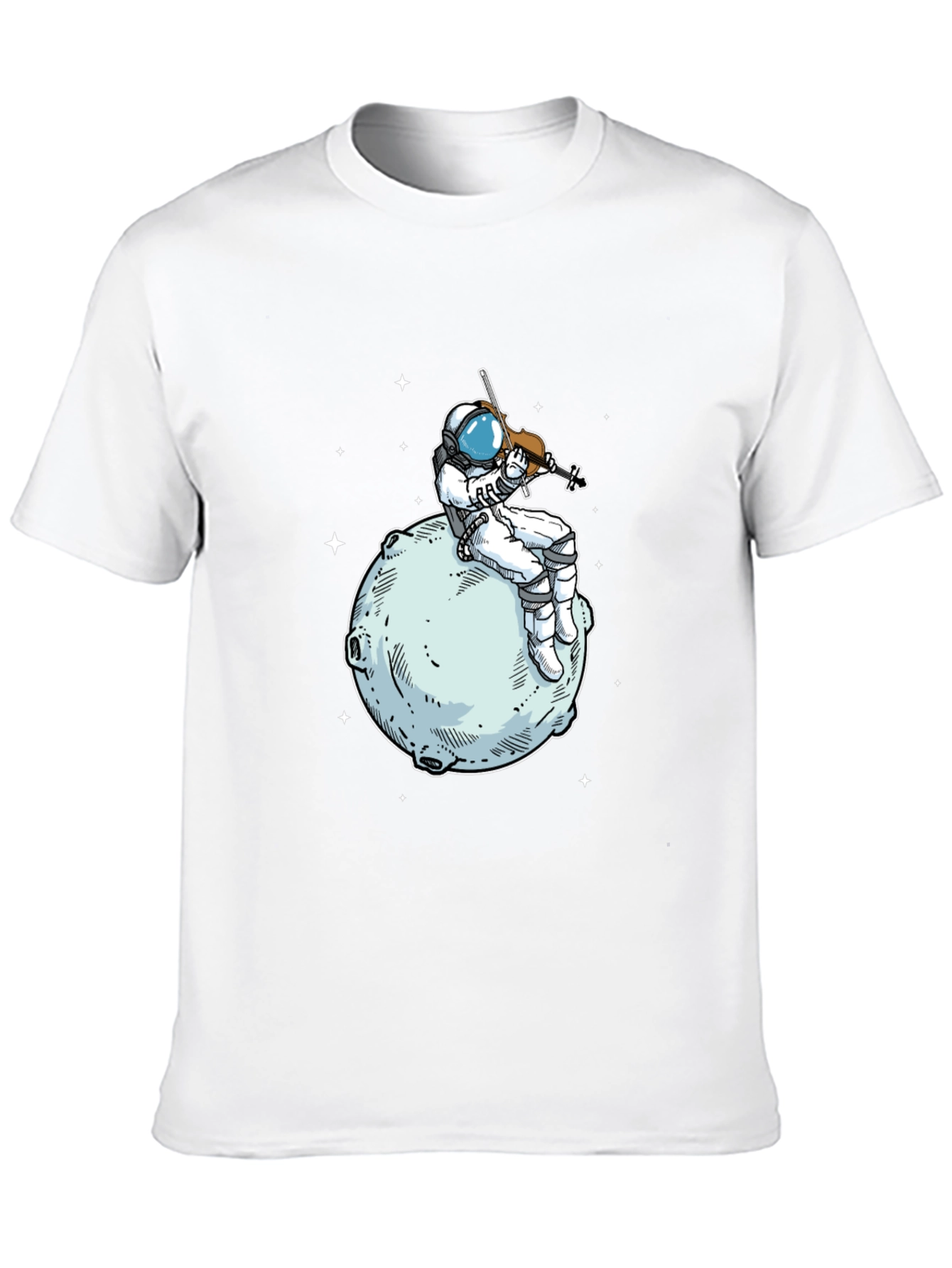Astronaut Violinist T-Shirt - Space Musician Tee