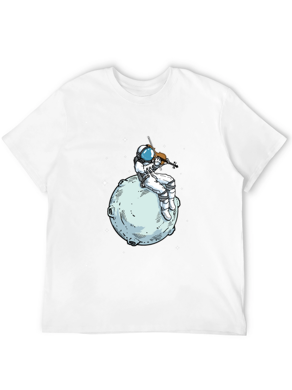 Astronaut Violinist T-Shirt - Space Musician Tee