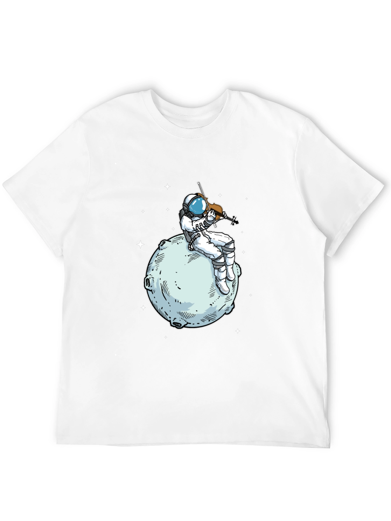 Astronaut Violinist T-Shirt - Space Musician Tee