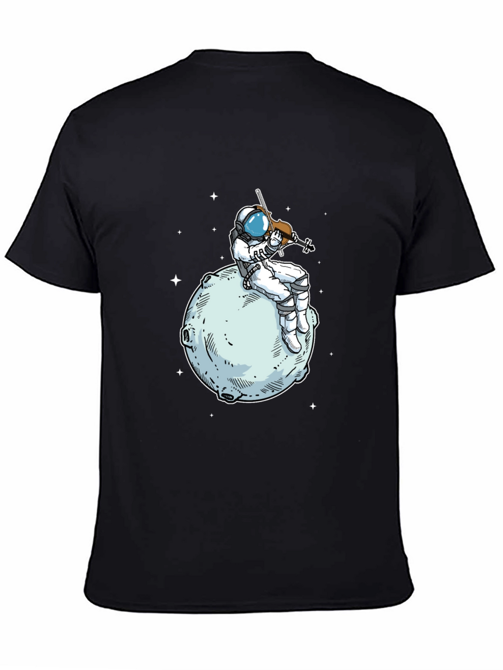 Astronaut Violinist T-Shirt - Space Musician Tee