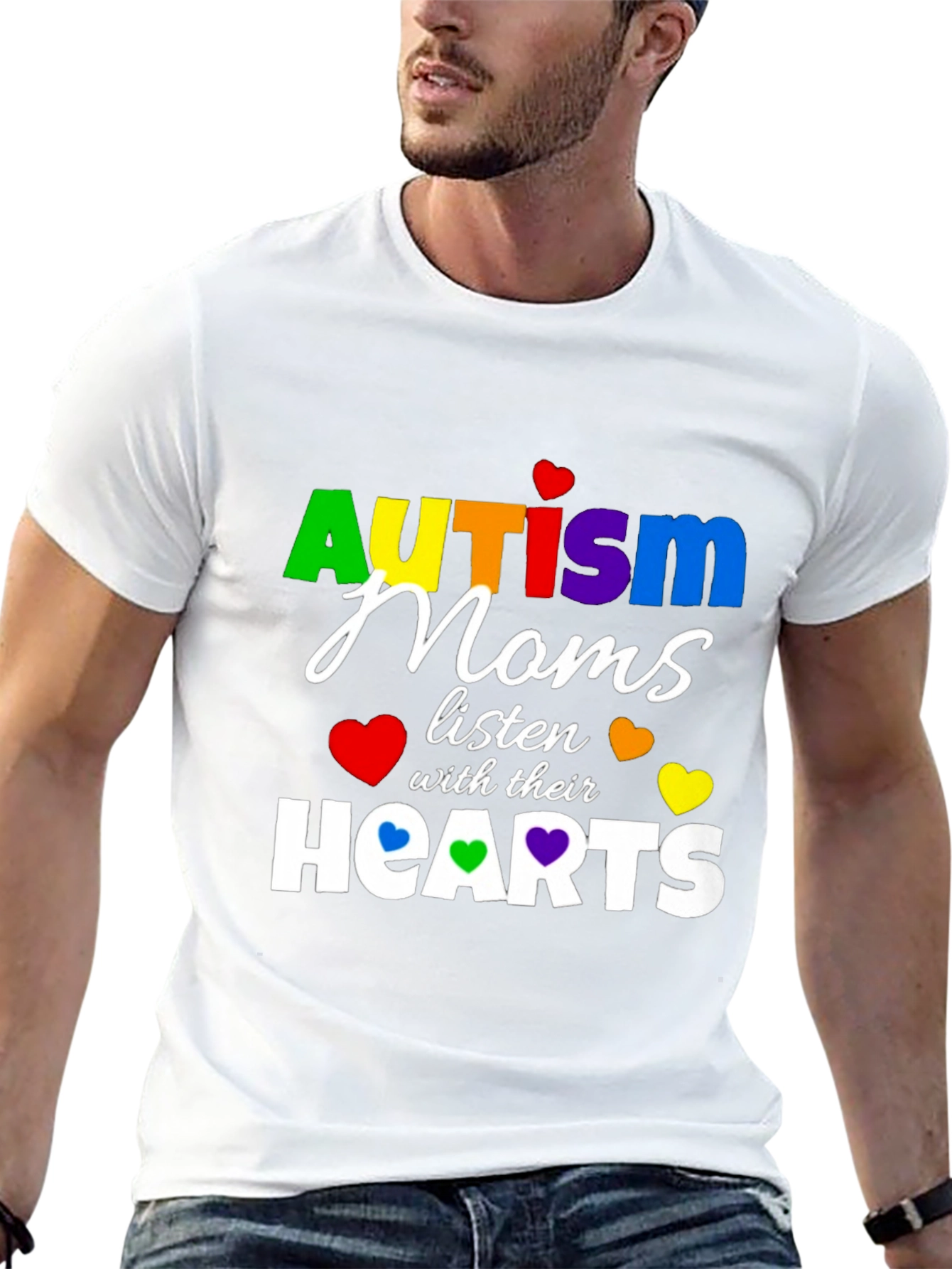 Autism Moms Listen with Their Hearts T-Shirt