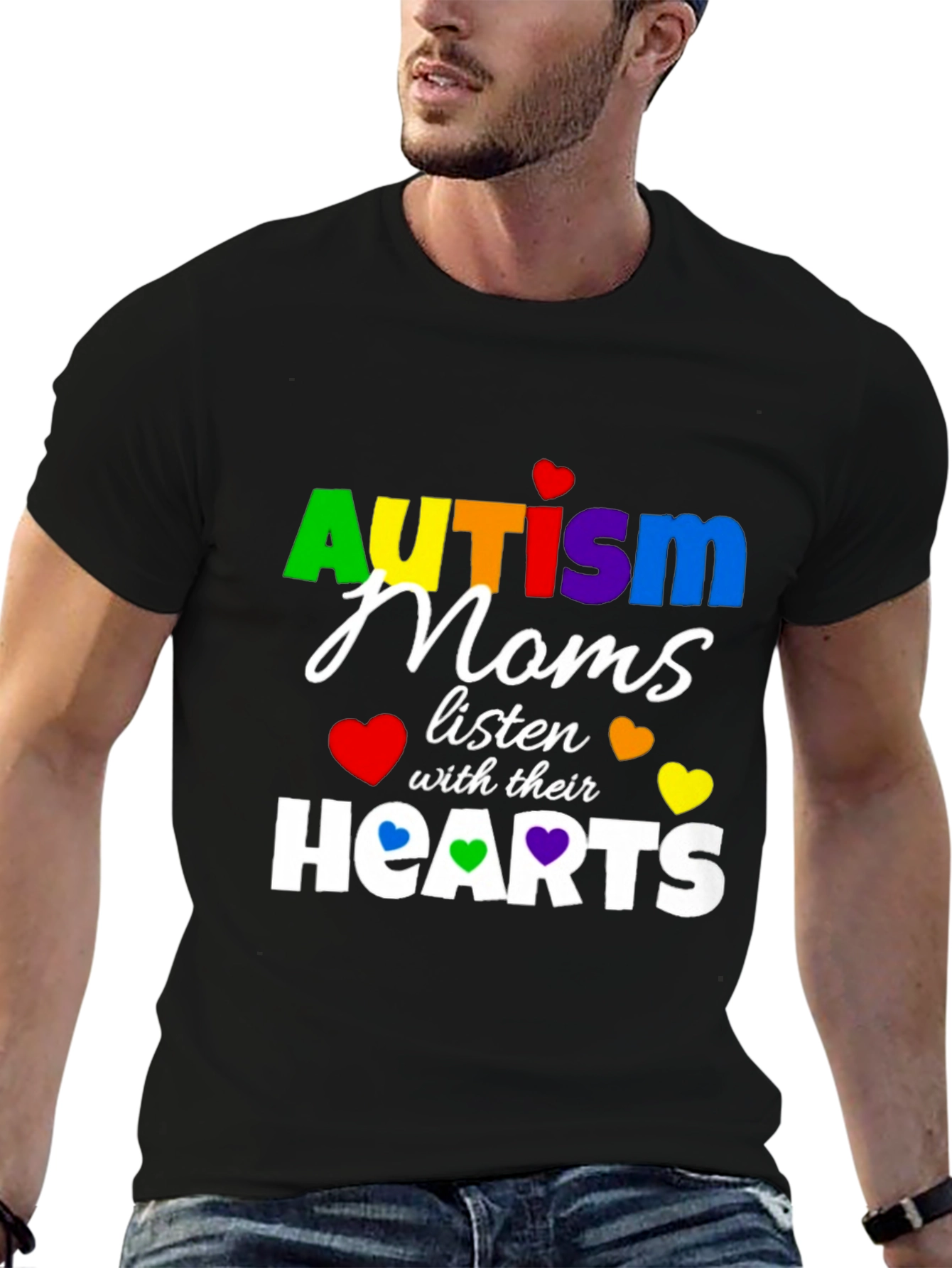 Autism Moms Listen with Their Hearts T-Shirt