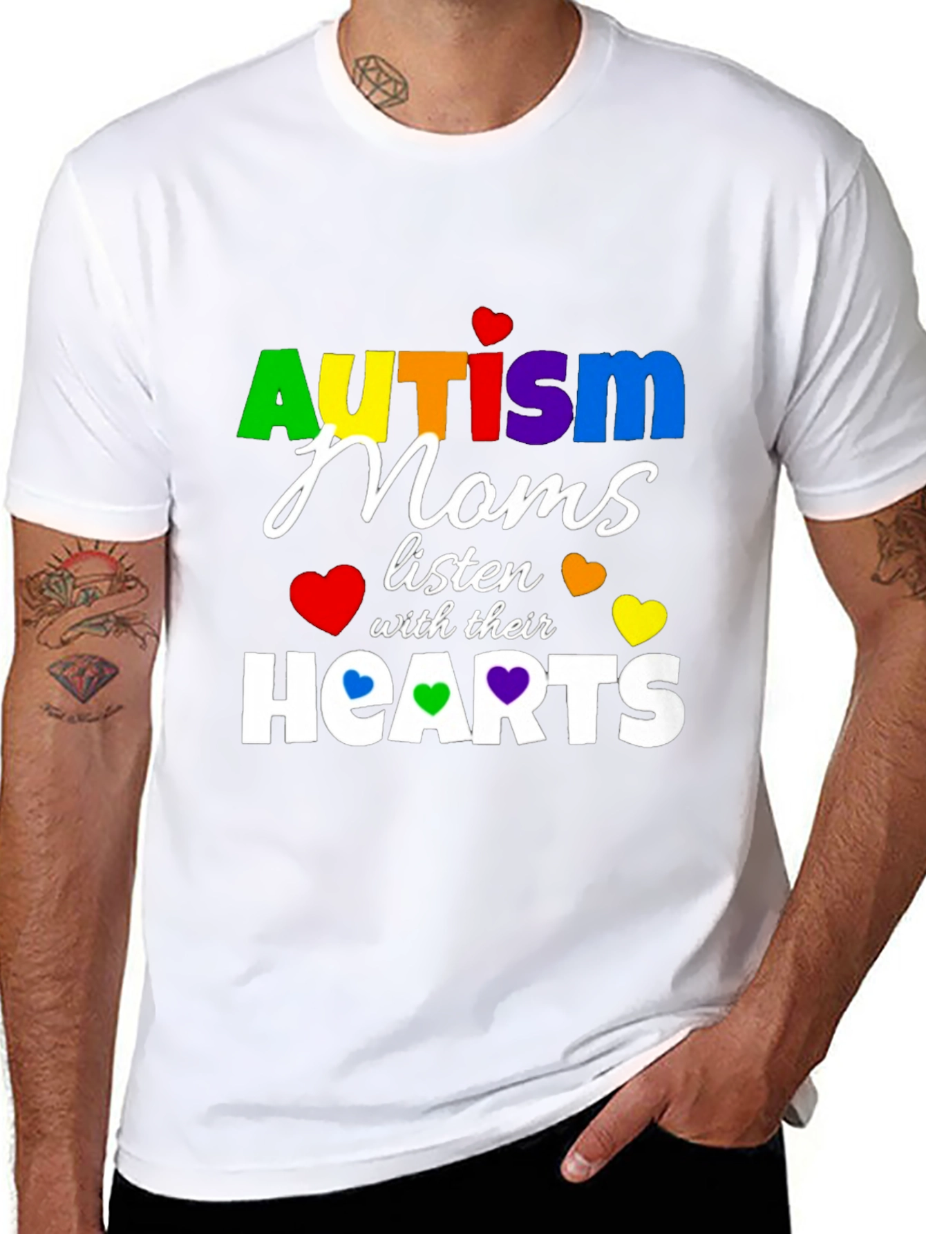Autism Moms Listen with Their Hearts T-Shirt