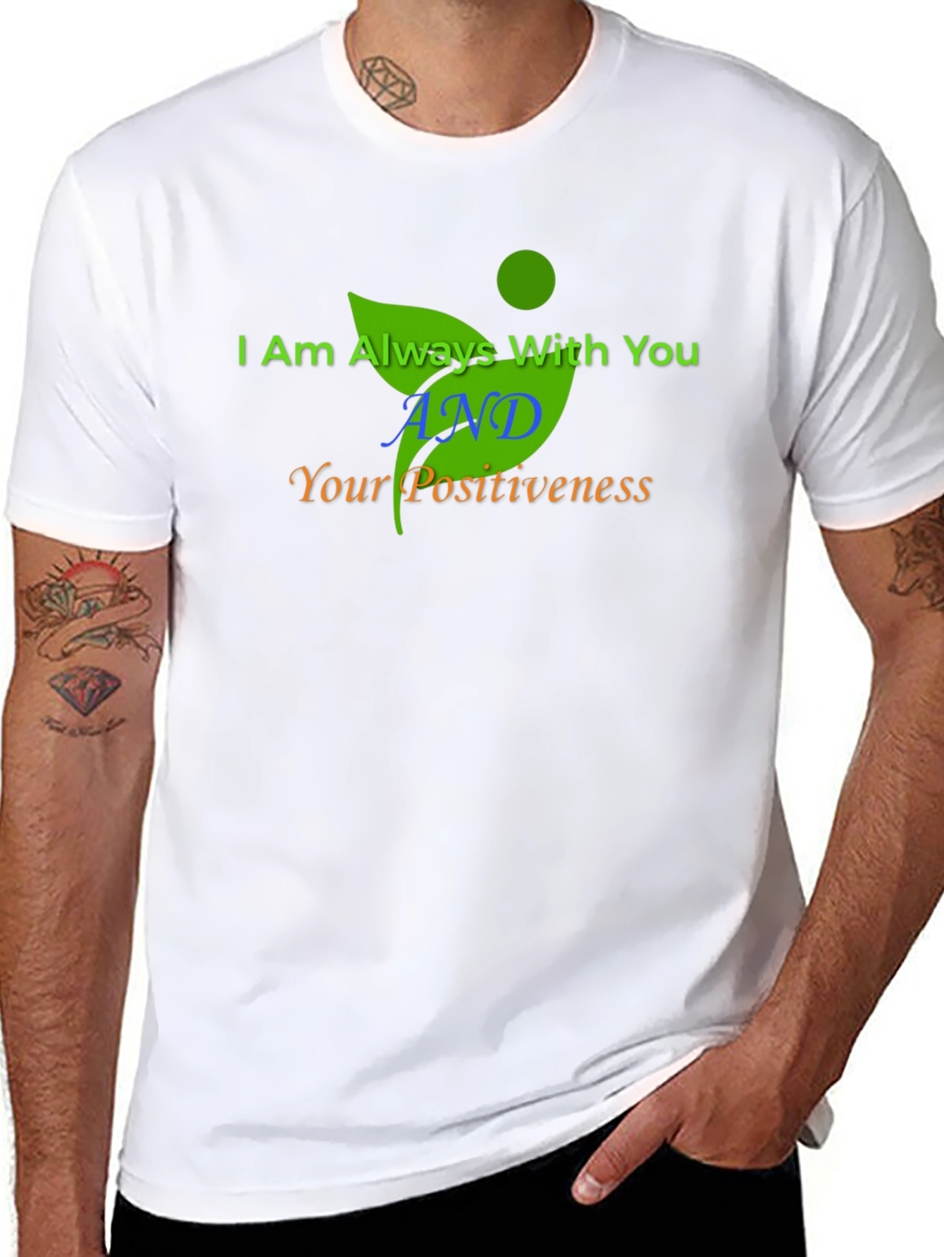 Inspirational Graphic Print Black T-Shirt