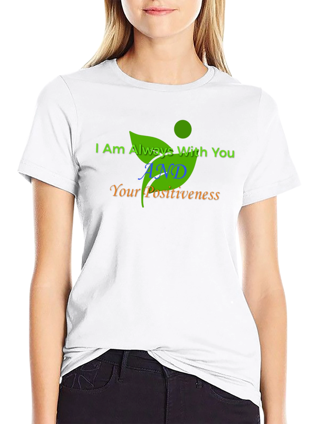 Inspirational Graphic Print Black T-Shirt