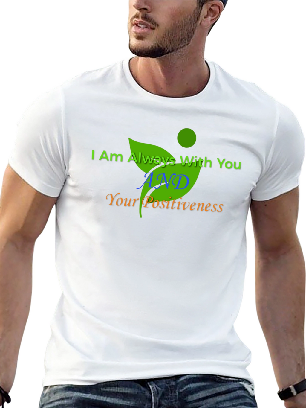 Inspirational Graphic Print Black T-Shirt