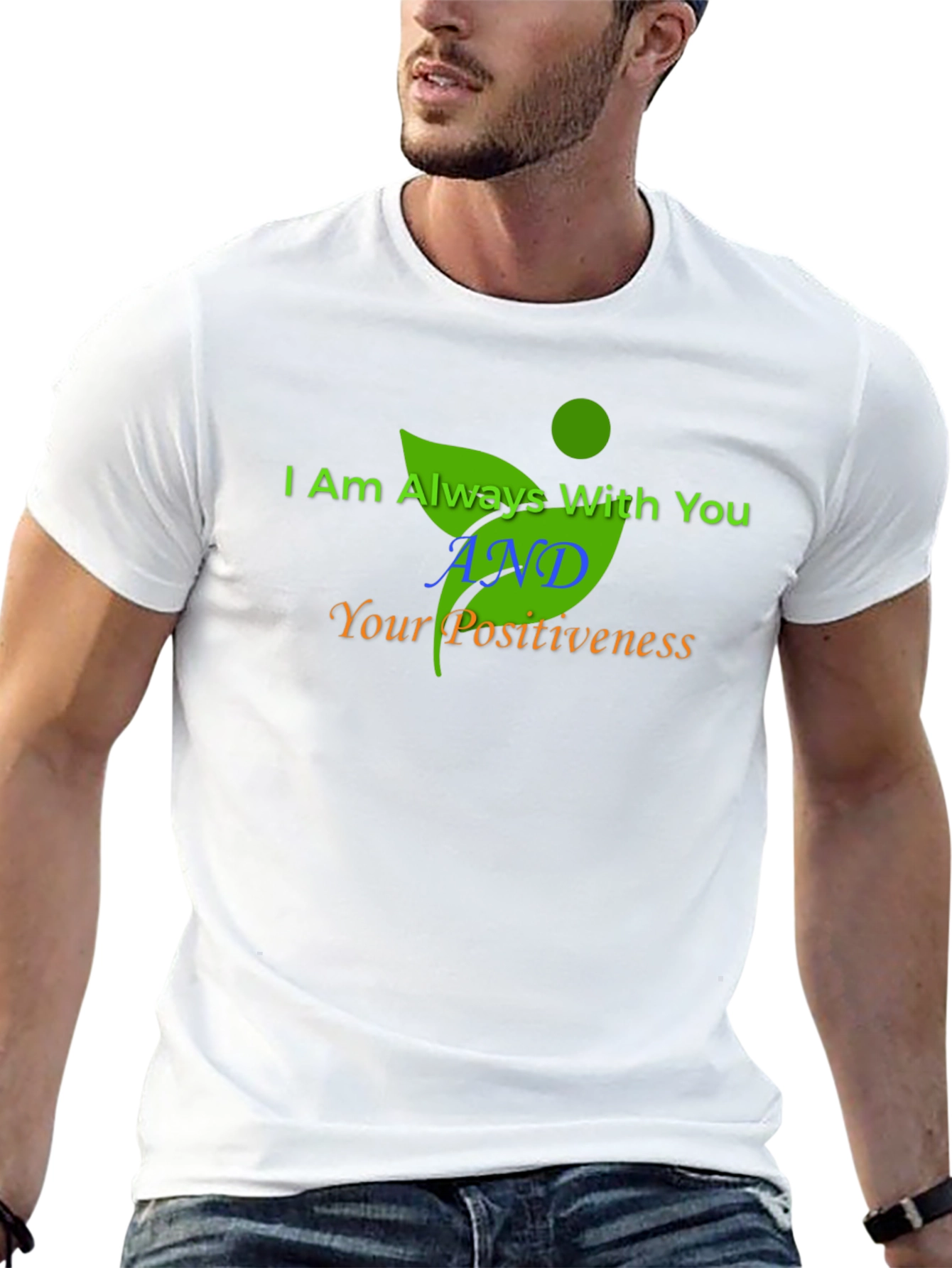 Inspirational Graphic Print Black T-Shirt