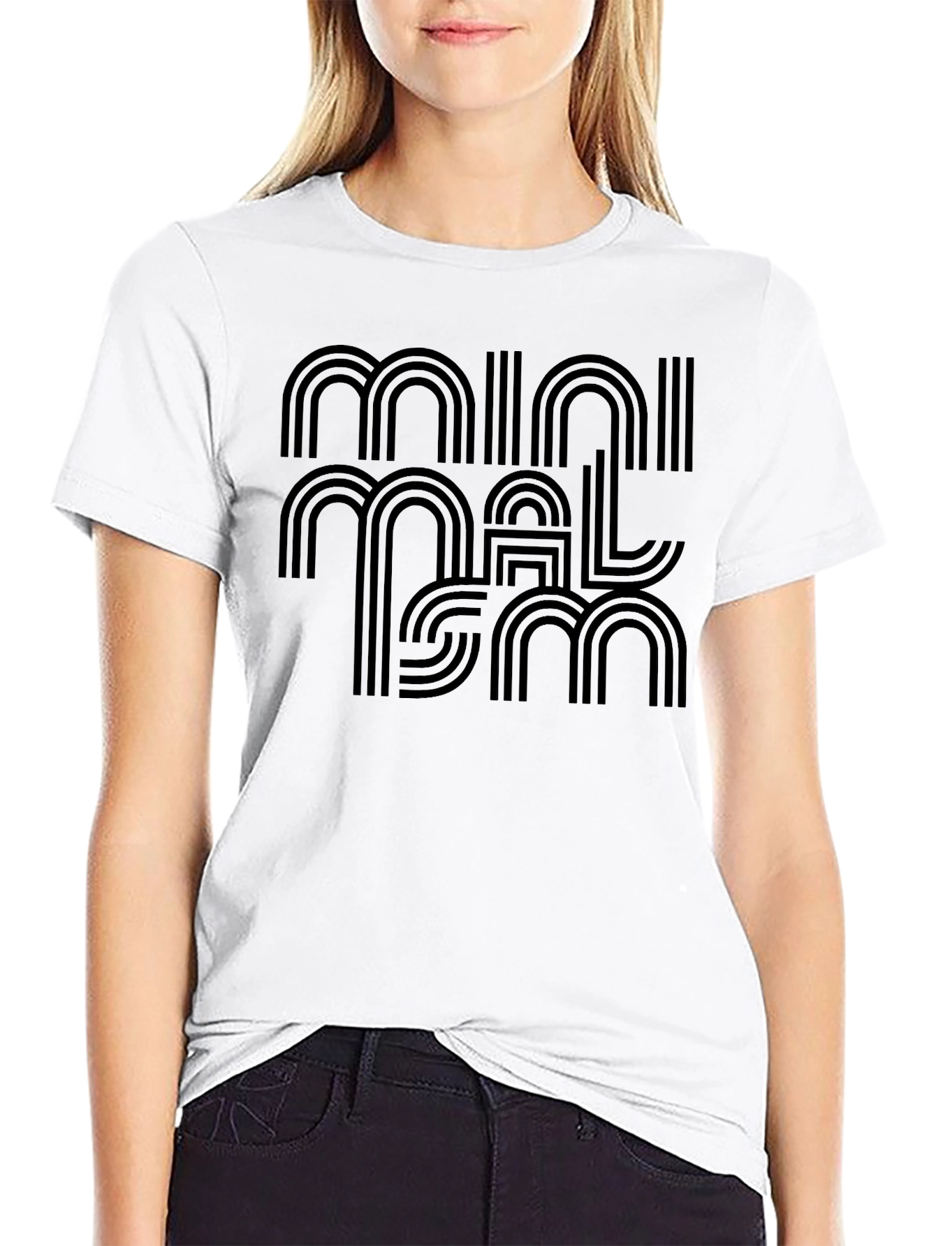 Minimalist Graphic Tee - Stylish Black T-Shirt