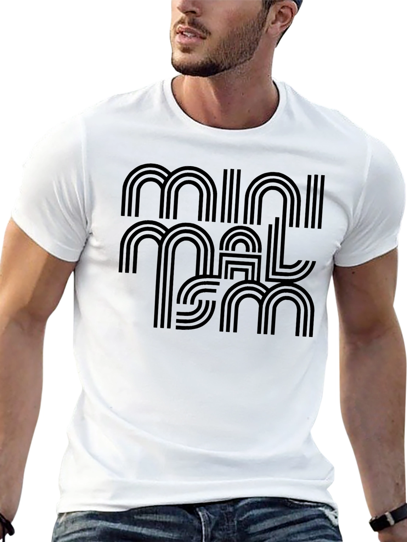 Minimalist Graphic Tee - Stylish Black T-Shirt