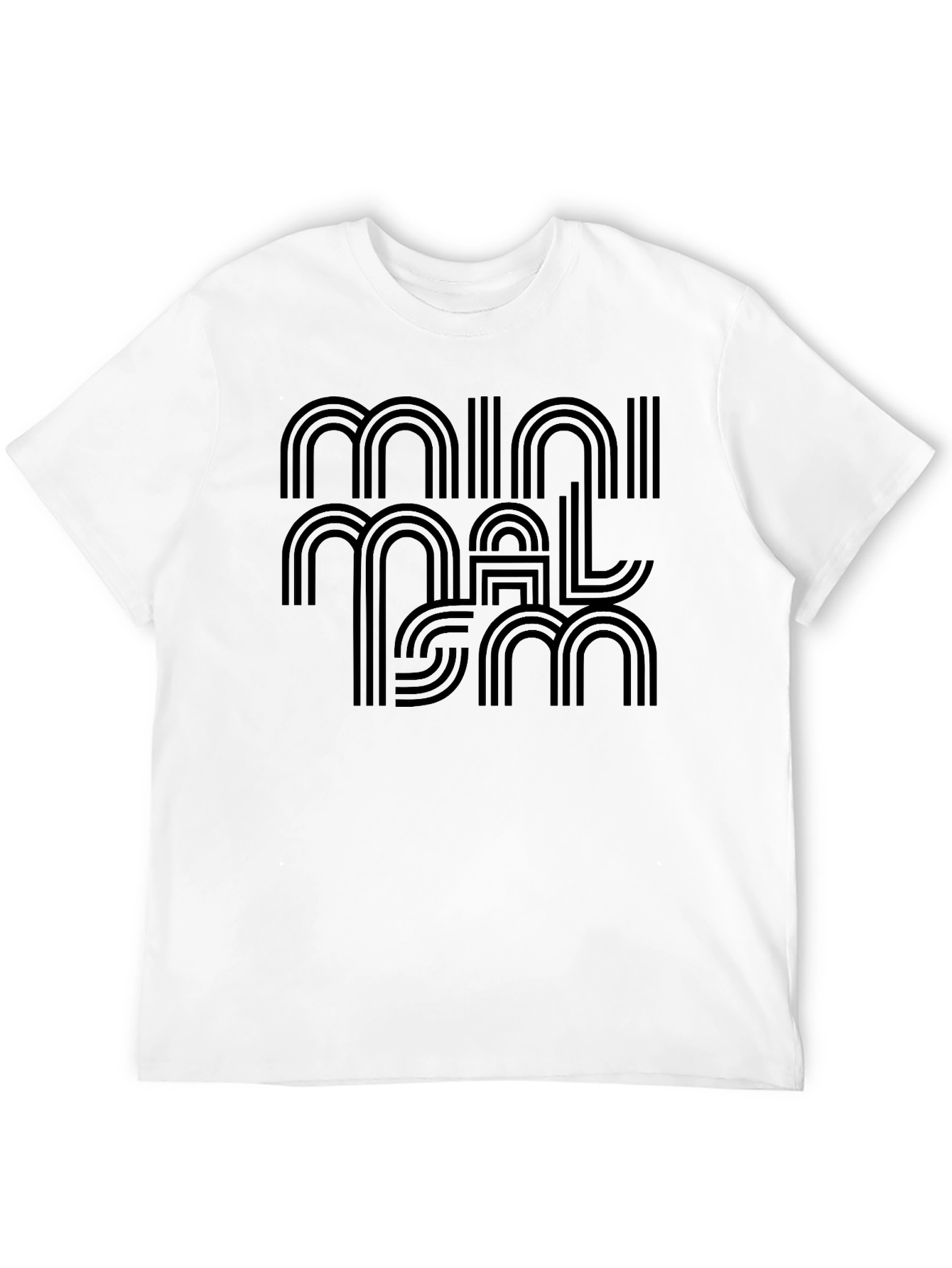 Minimalist Graphic Tee - Stylish Black T-Shirt