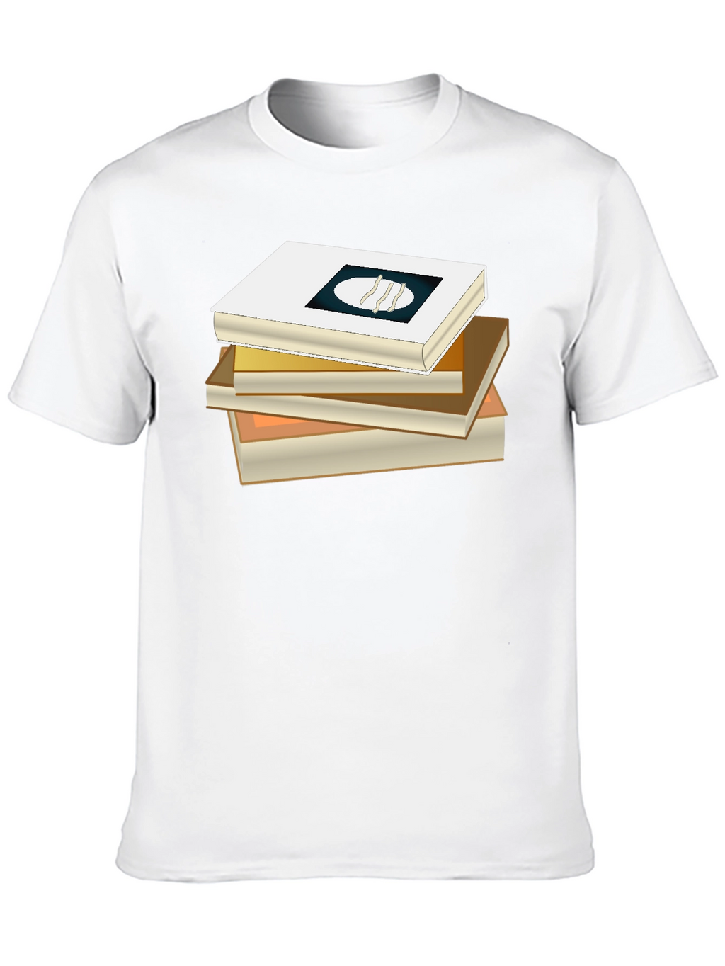 Book Stack Tee - Literary Fashion