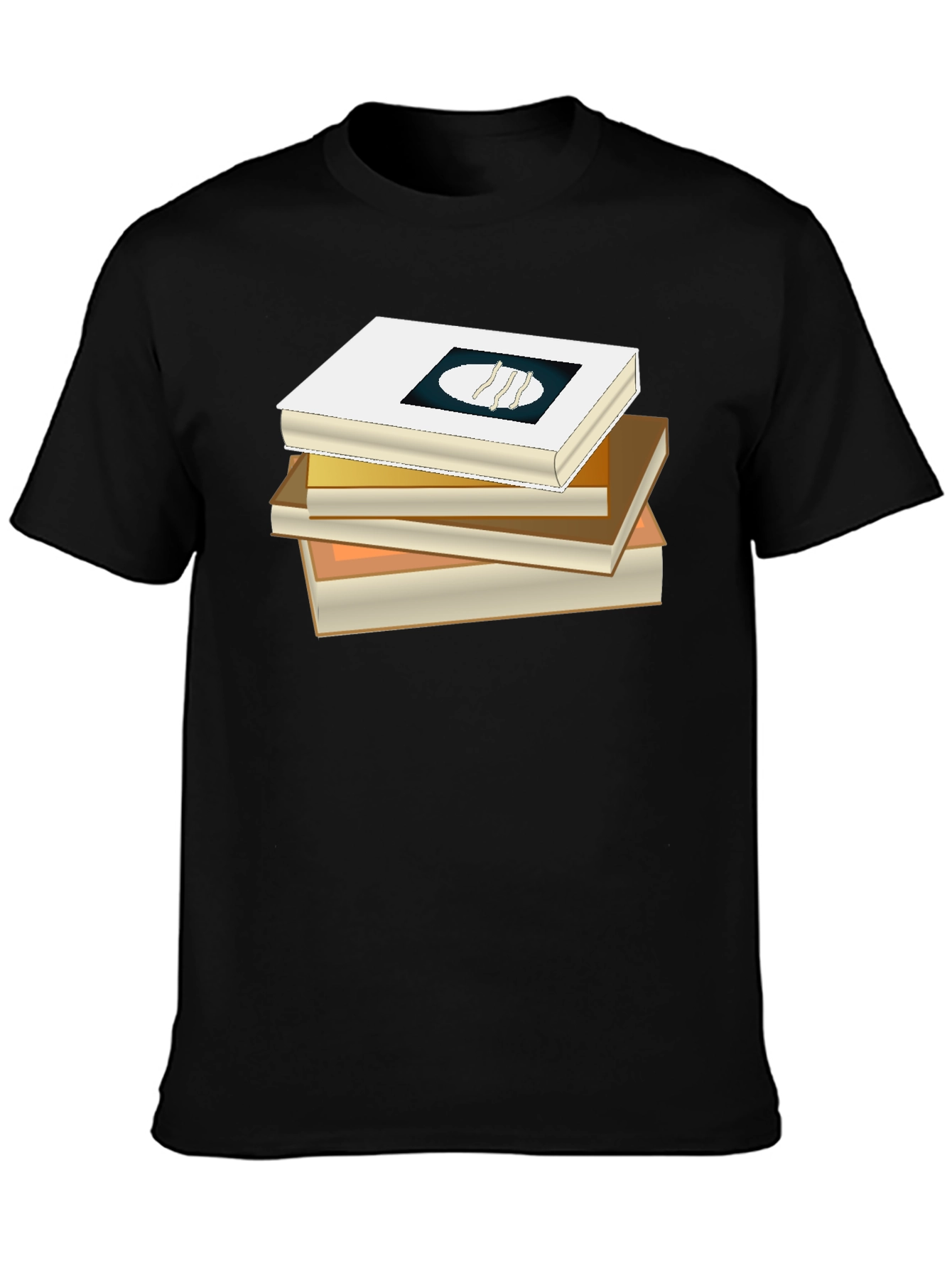 Book Stack Tee - Literary Fashion