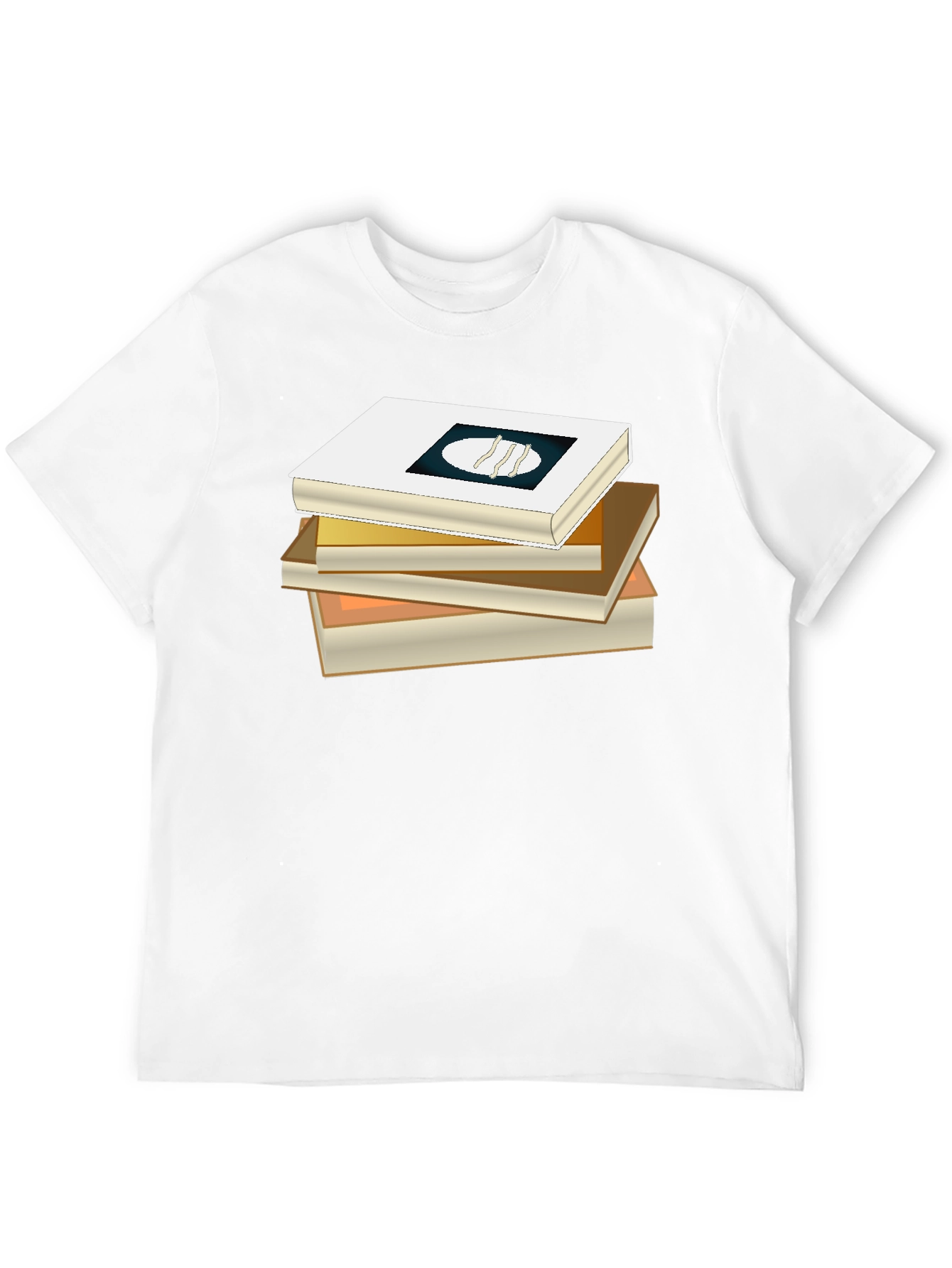 Book Stack Tee - Literary Fashion