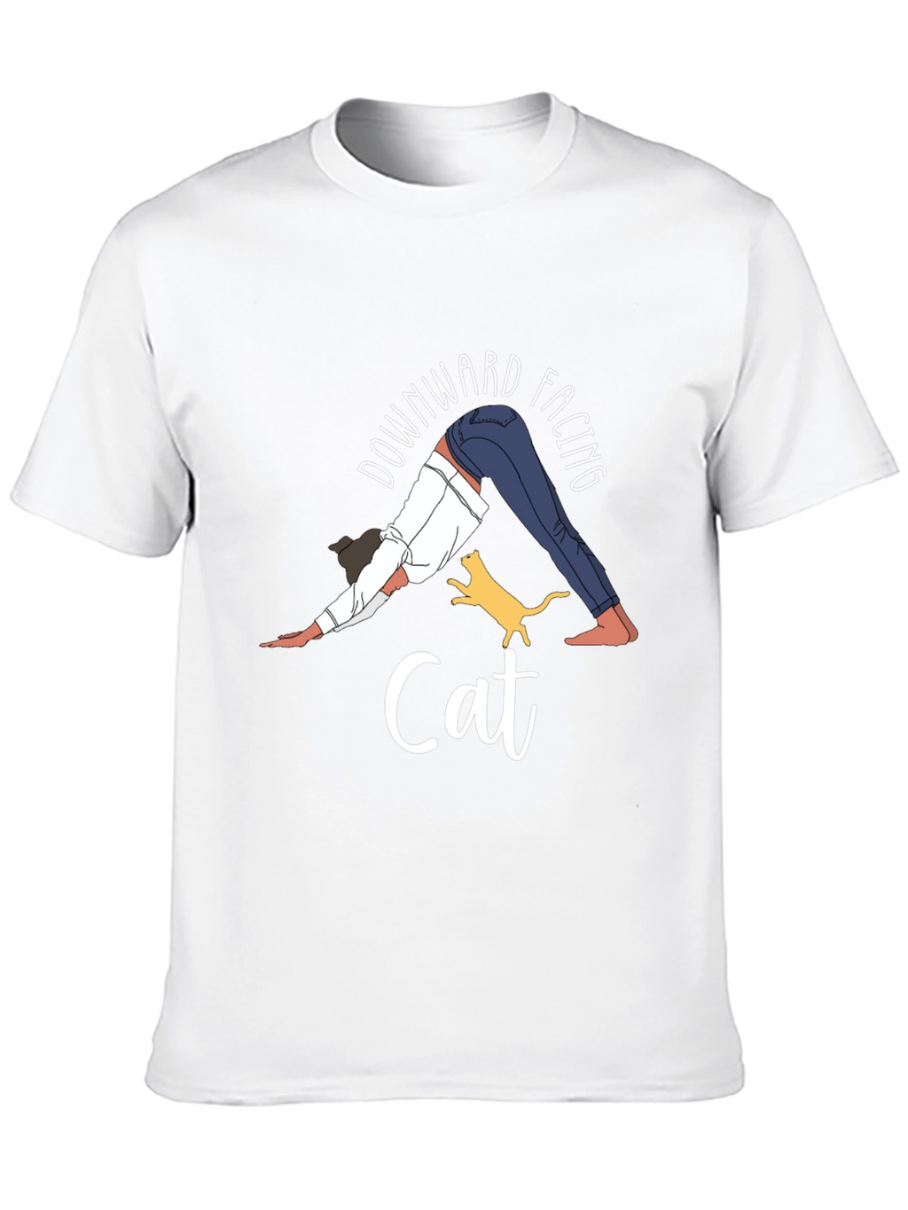 Downward Facing Cat Yoga Graphic Tee