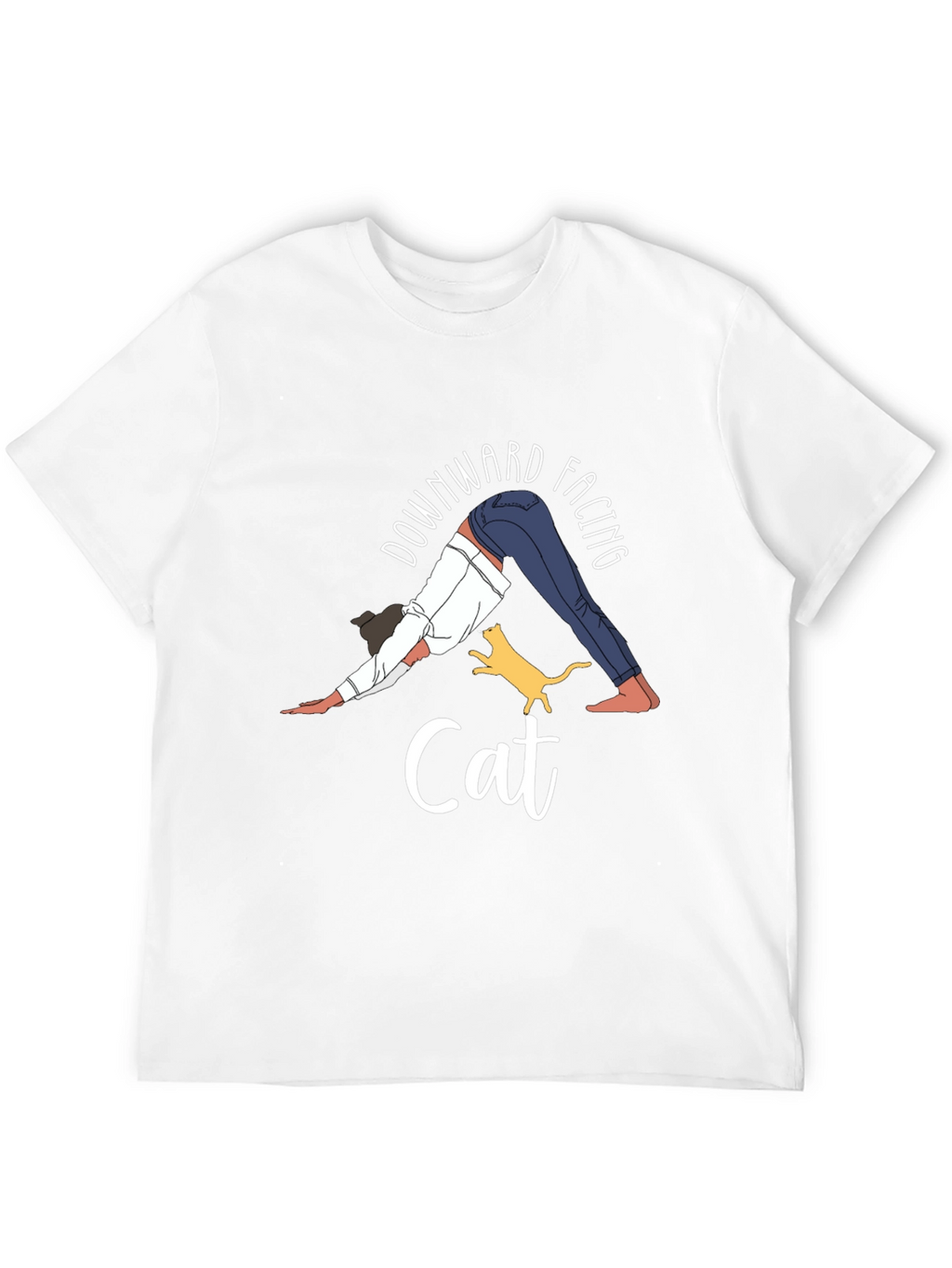 Downward Facing Cat Yoga Graphic Tee