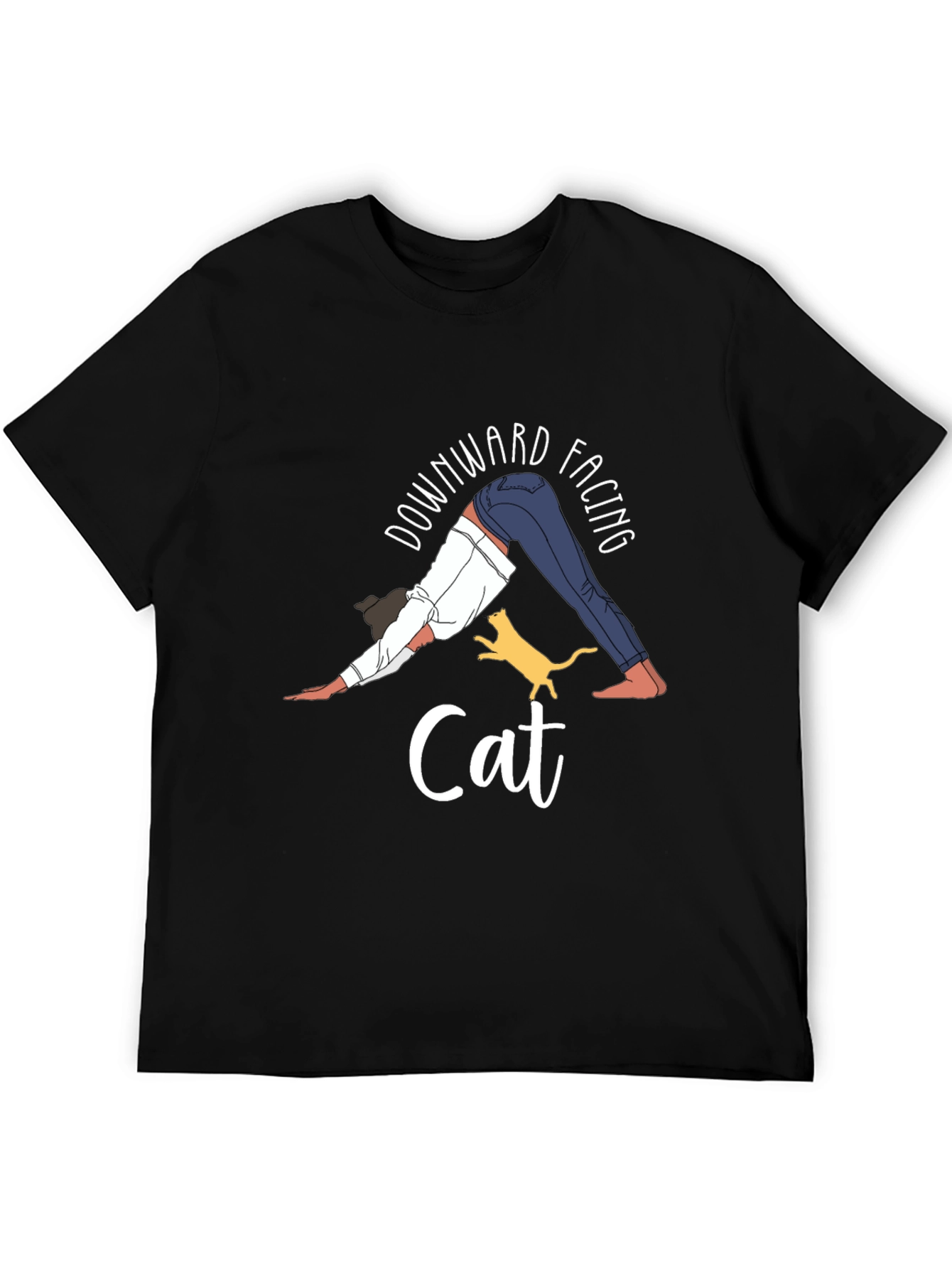 Downward Facing Cat Yoga Graphic Tee
