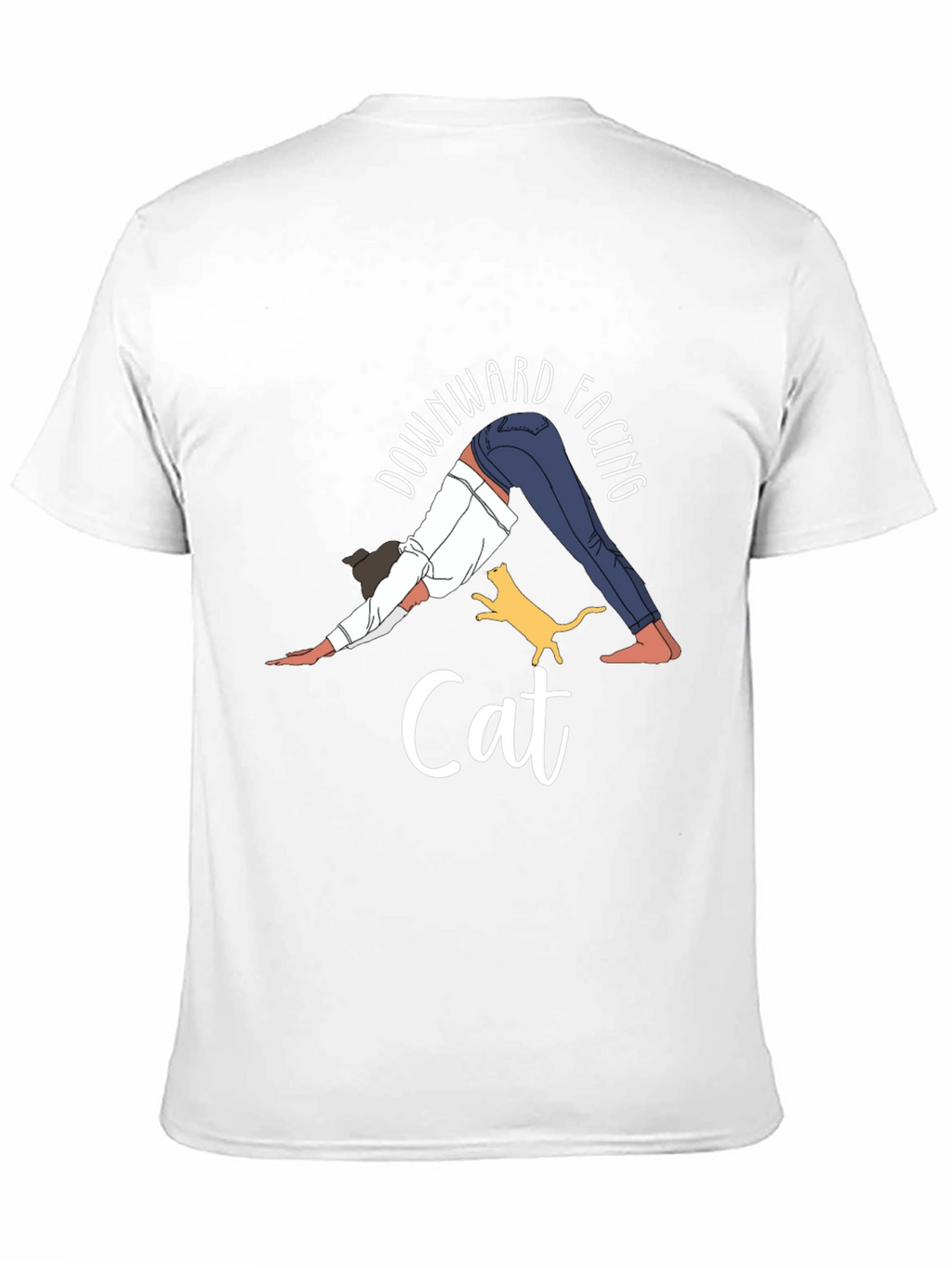 Downward Facing Cat Yoga Graphic Tee