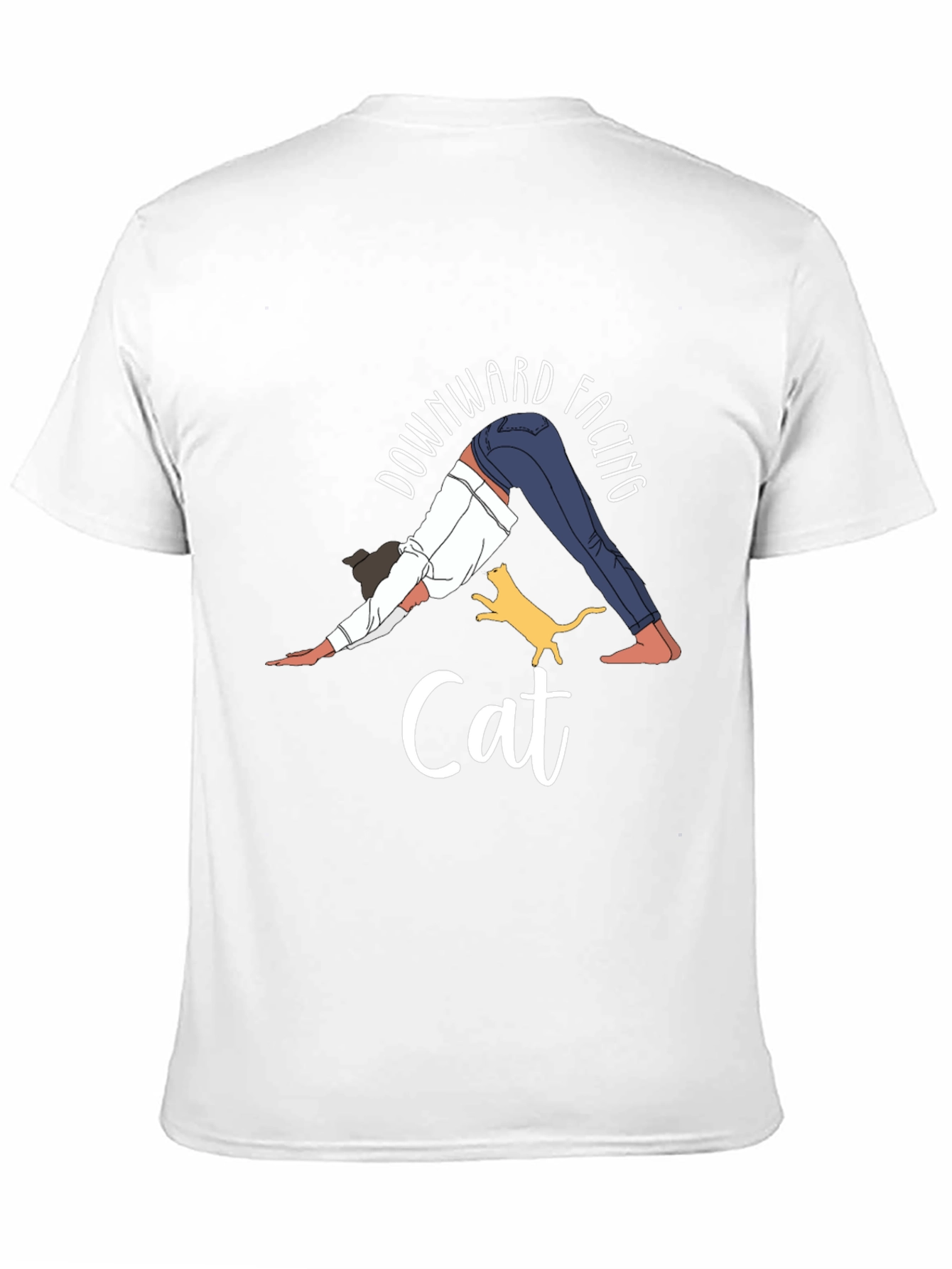 Downward Facing Cat Yoga Graphic Tee