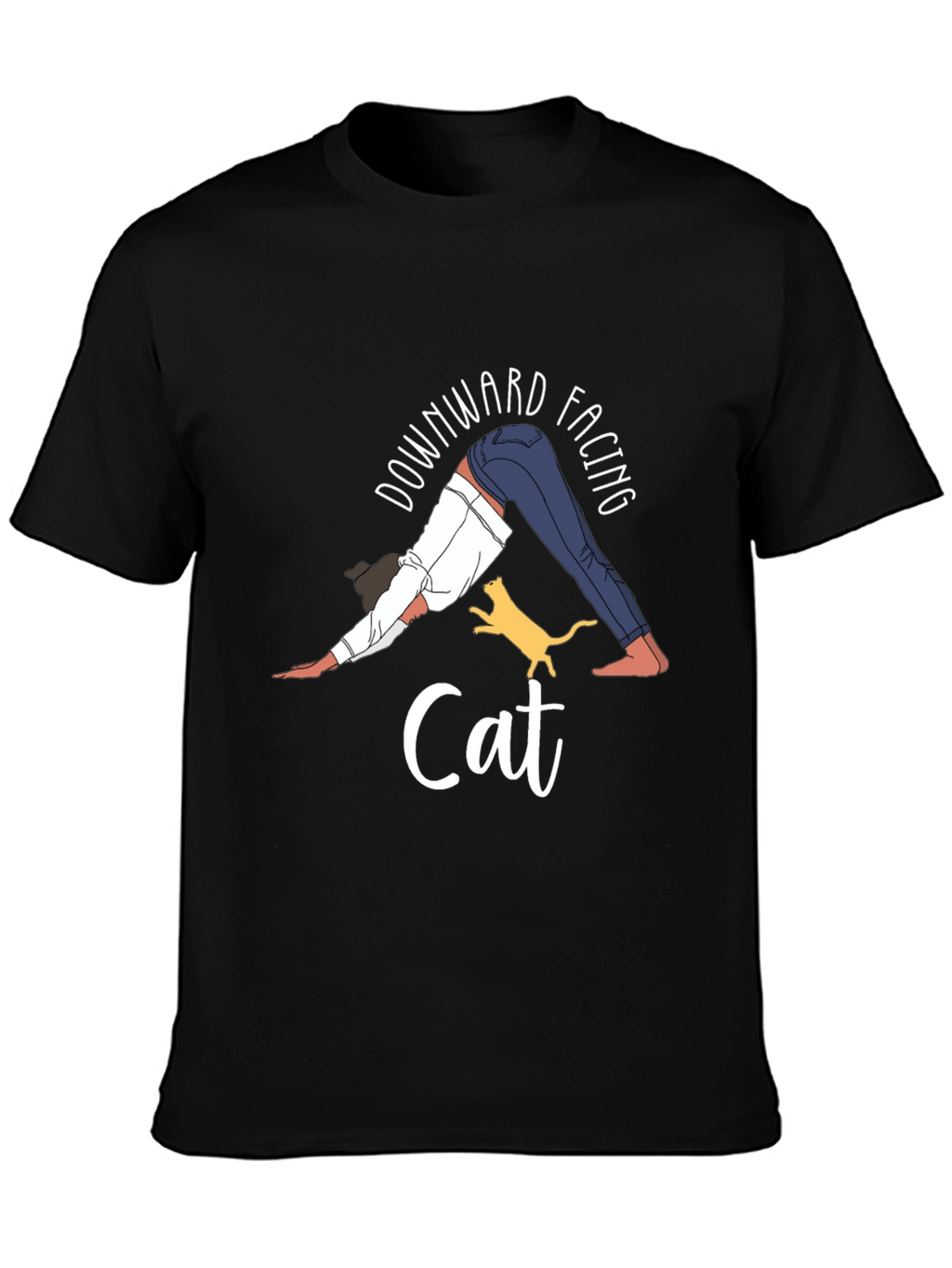 Downward Facing Cat Yoga Graphic Tee