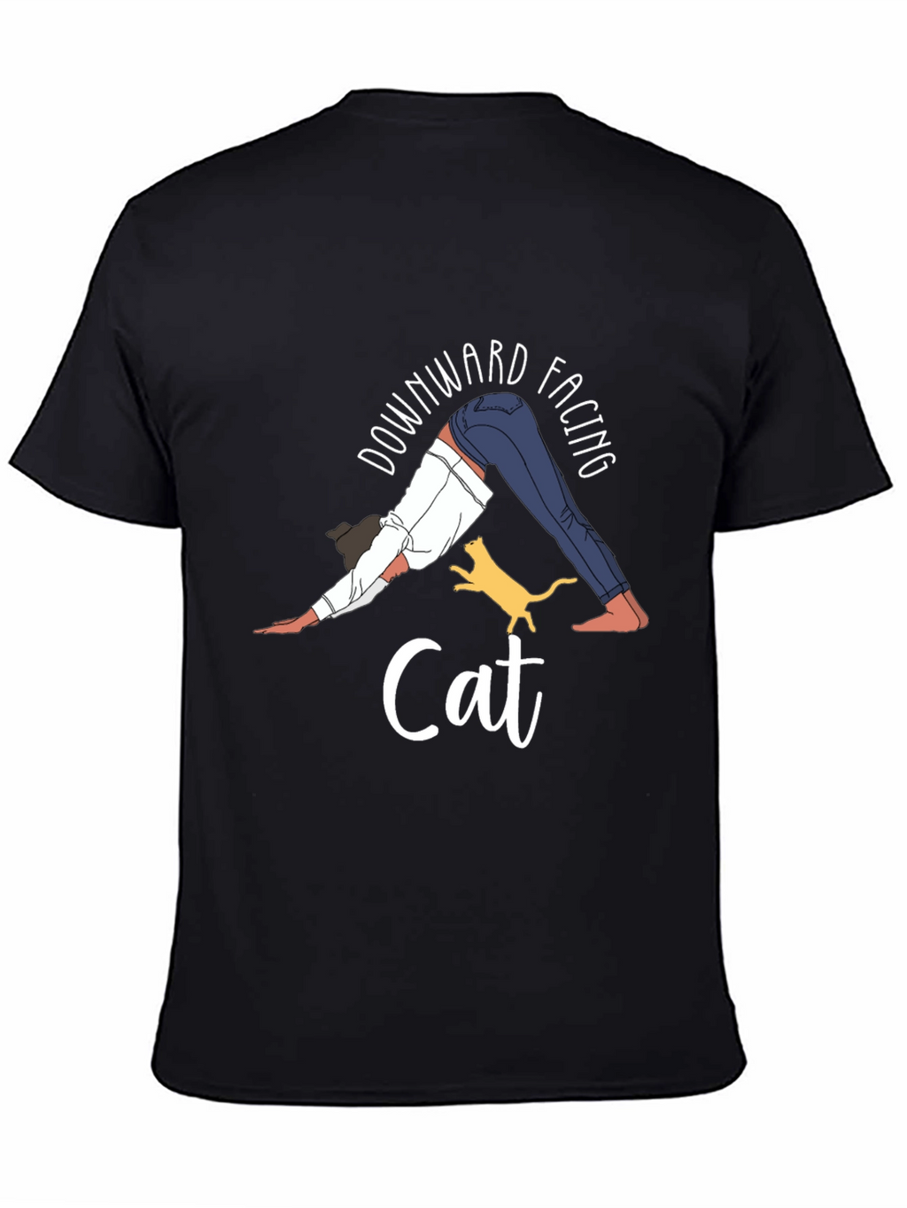 Downward Facing Cat Yoga Graphic Tee