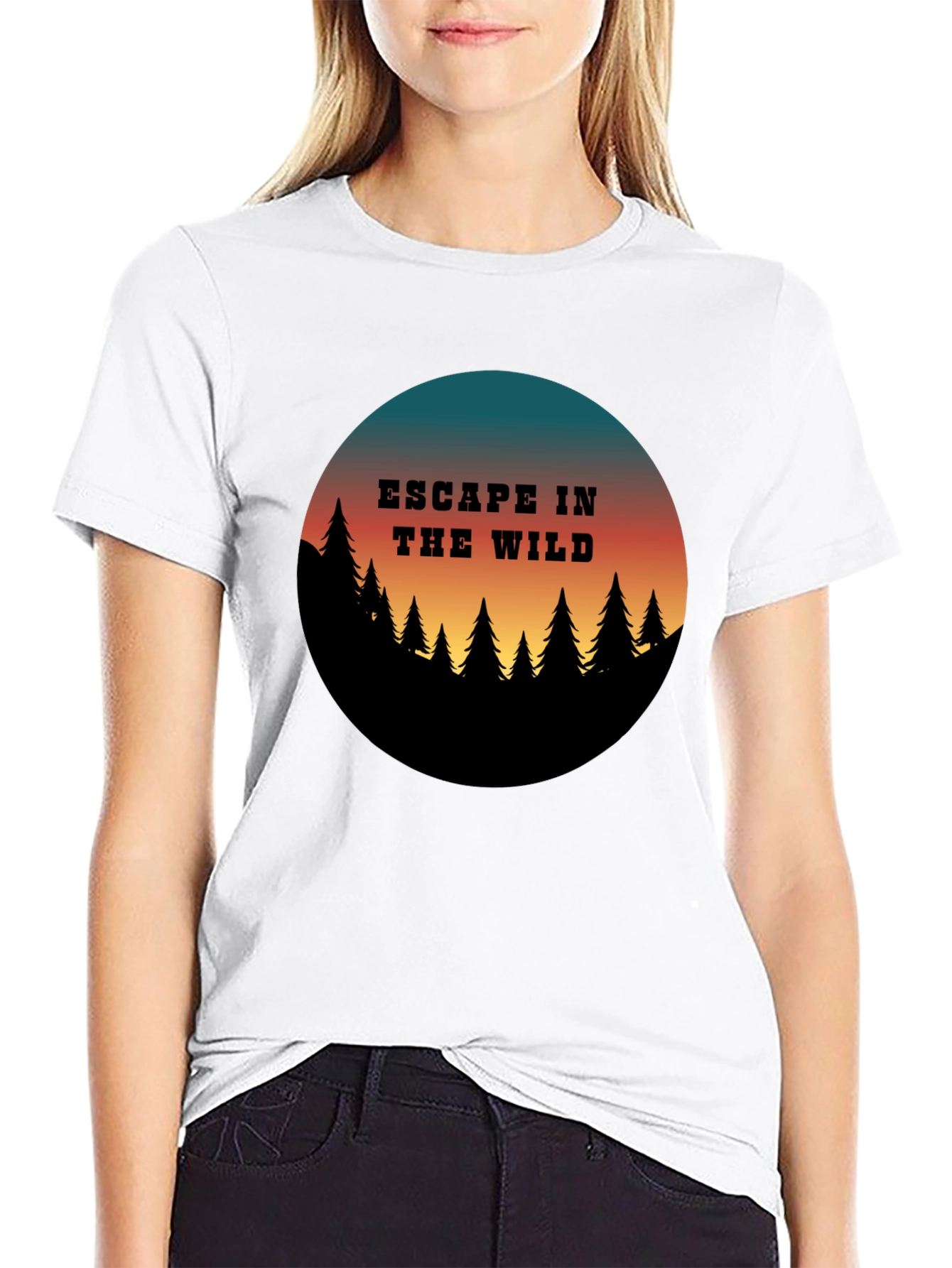 Escape in the Wild Graphic Tee - Nature Adventure Shirt