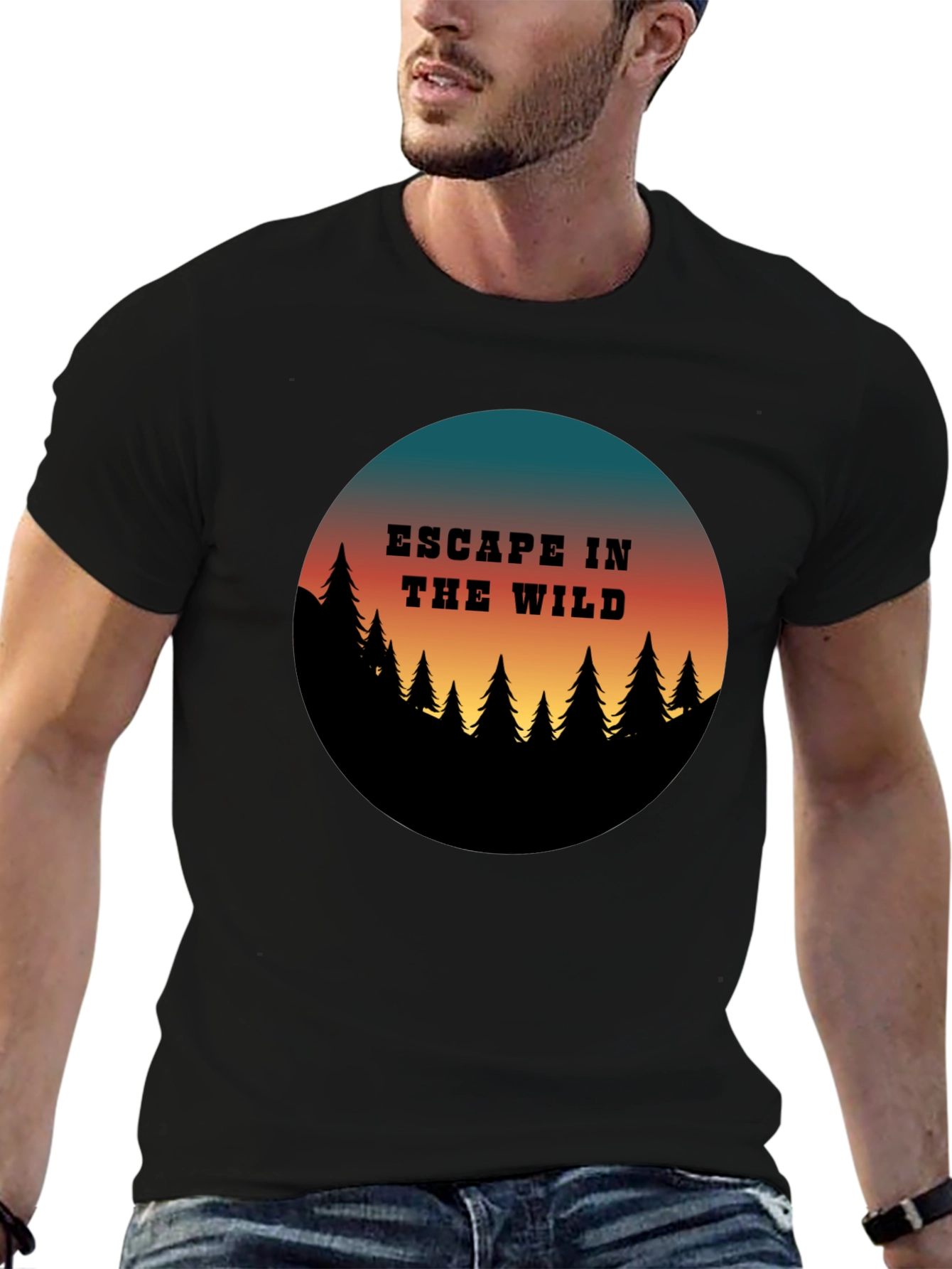 Escape in the Wild Graphic Tee - Nature Adventure Shirt