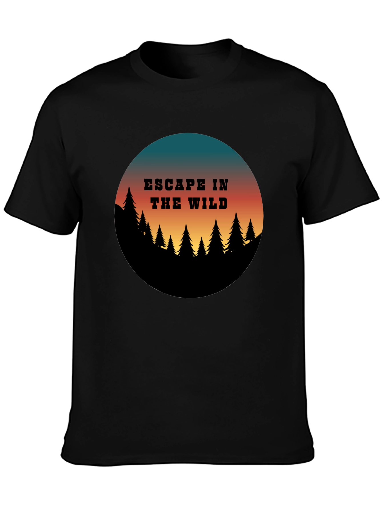 Escape in the Wild Graphic Tee - Nature Adventure Shirt